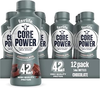 Core Power Elite High Protein Shake, Chocolate, 42g Bottle, 14oz, 12 Pack