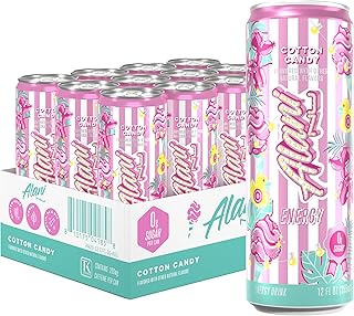 Alani Nu Cotton Candy Sugar Free Energy Drink (Pack of 12)