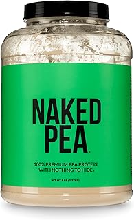 NAKED Pea - 5LB 100% Pea Protein Powder from North American Farms - Unflavored Vegan Pea Protein Isolate - NSF Certified, Plant Protein Powder, Easy to Digest - 76 Servings
