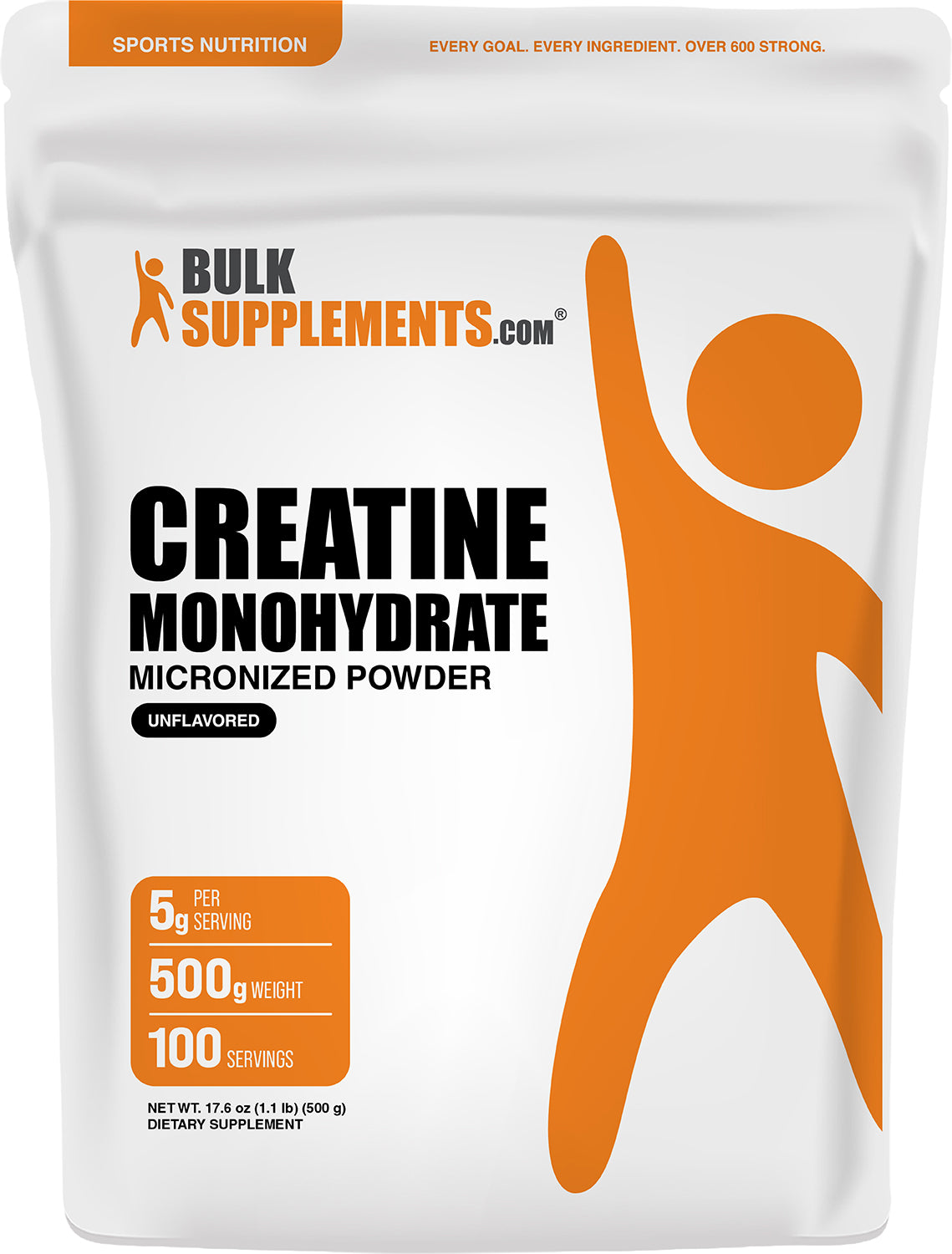 BulkSupplements.com Creatine Monohydrate (Micronized) Powder