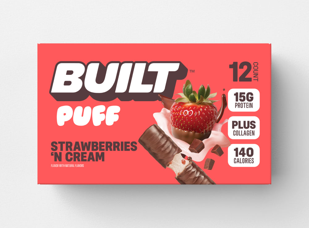 BUILT Strawberries 'N Cream Puff