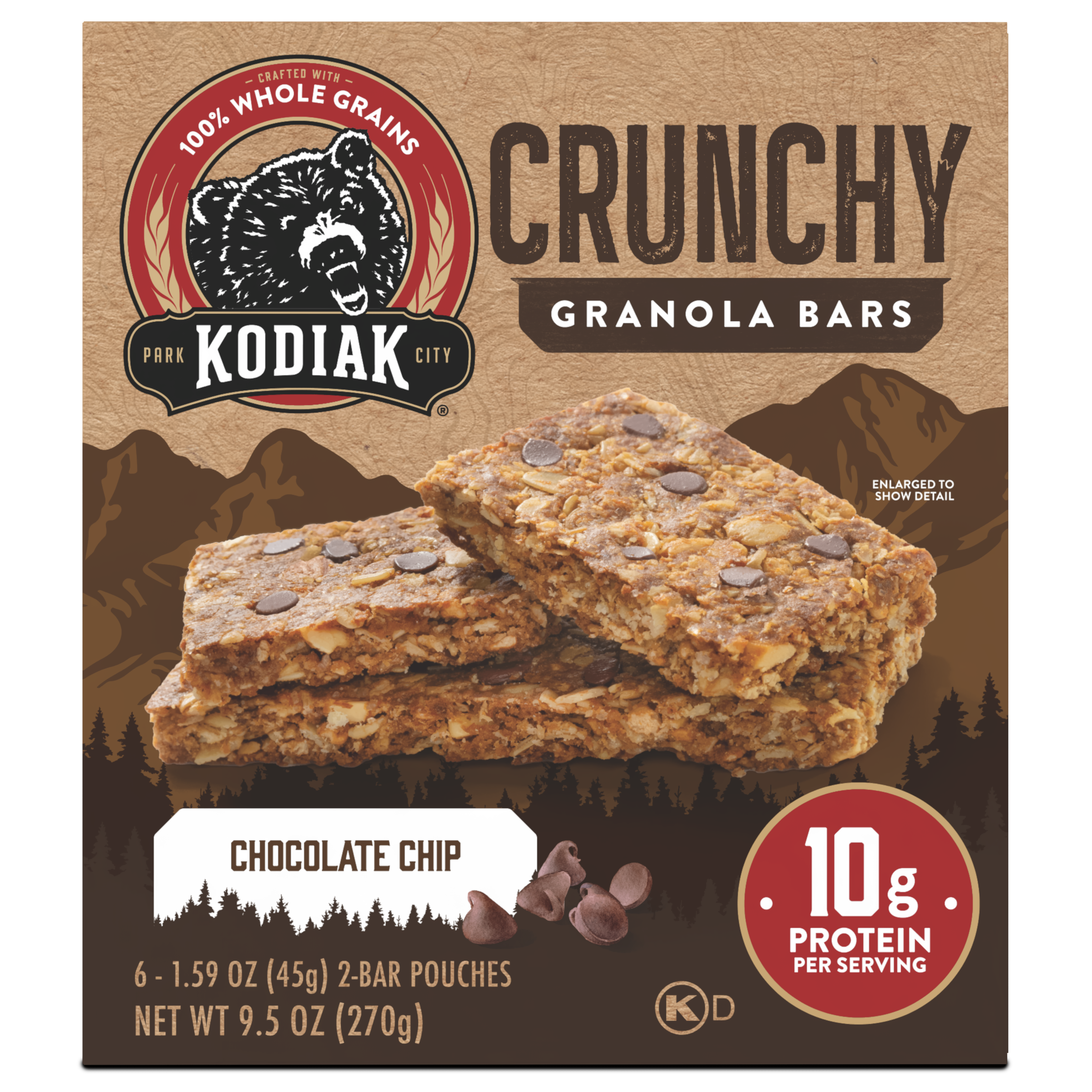 Kodiak Cakes Chocolate Chip Crunchy Bars