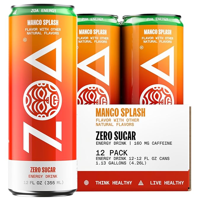 ZOA Energy Mango Splash 12oz