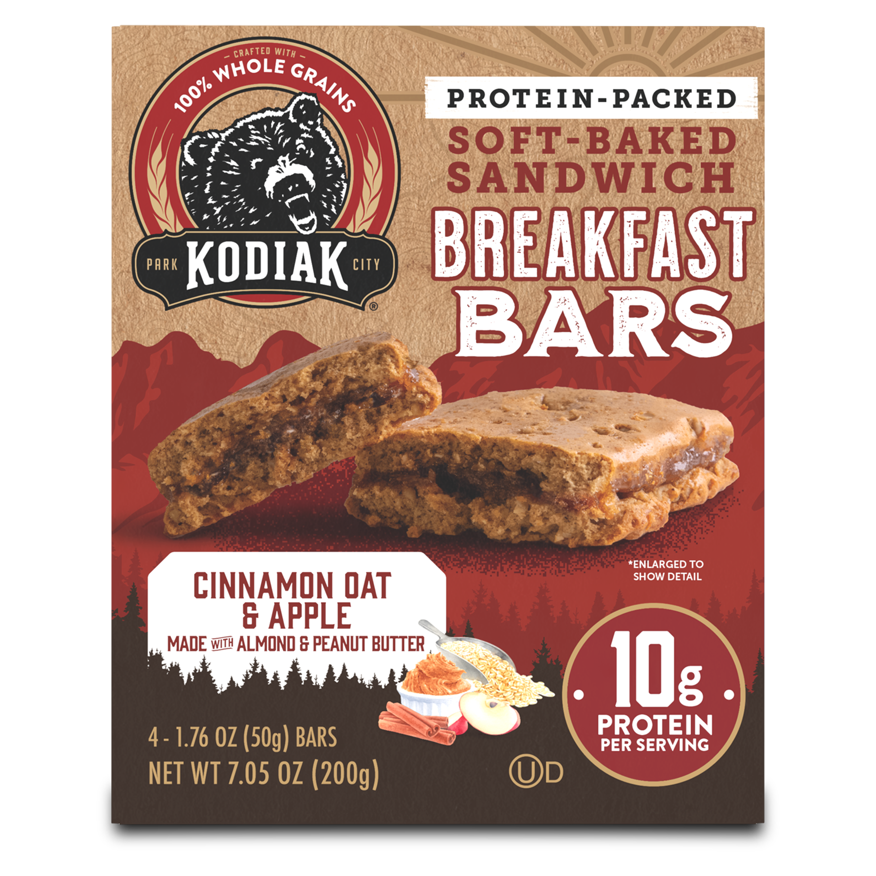 Kodiak Cakes Cinnamon Oat & Apple Breakfast Bars