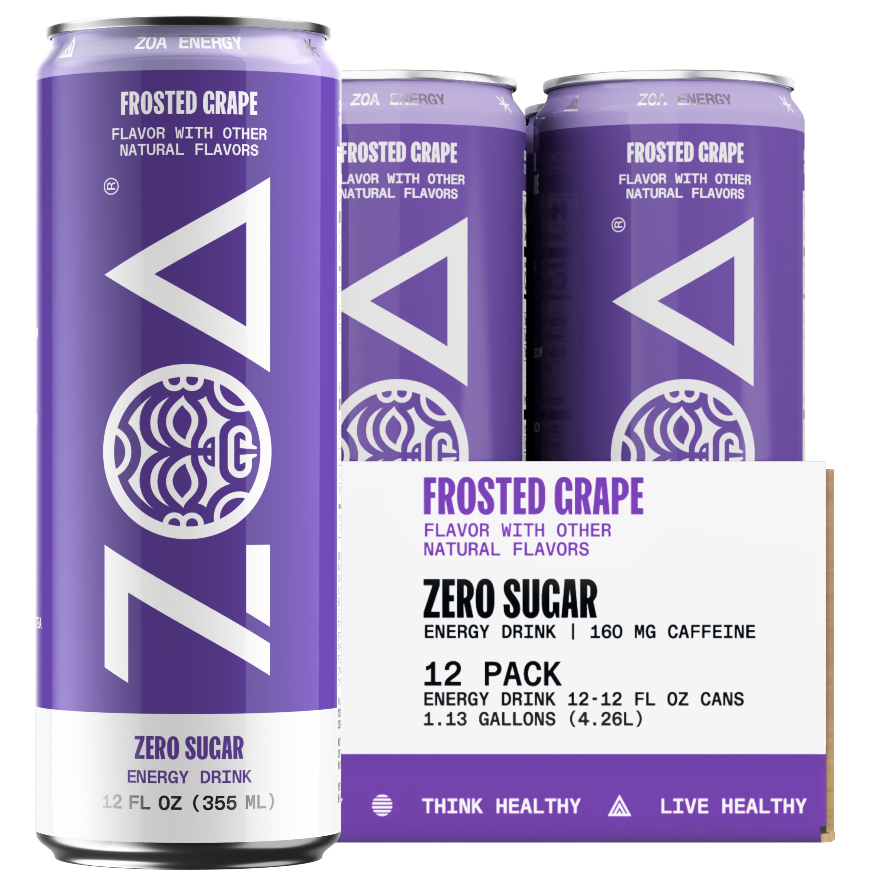 ZOA Energy LLC Frosted Grape 12oz