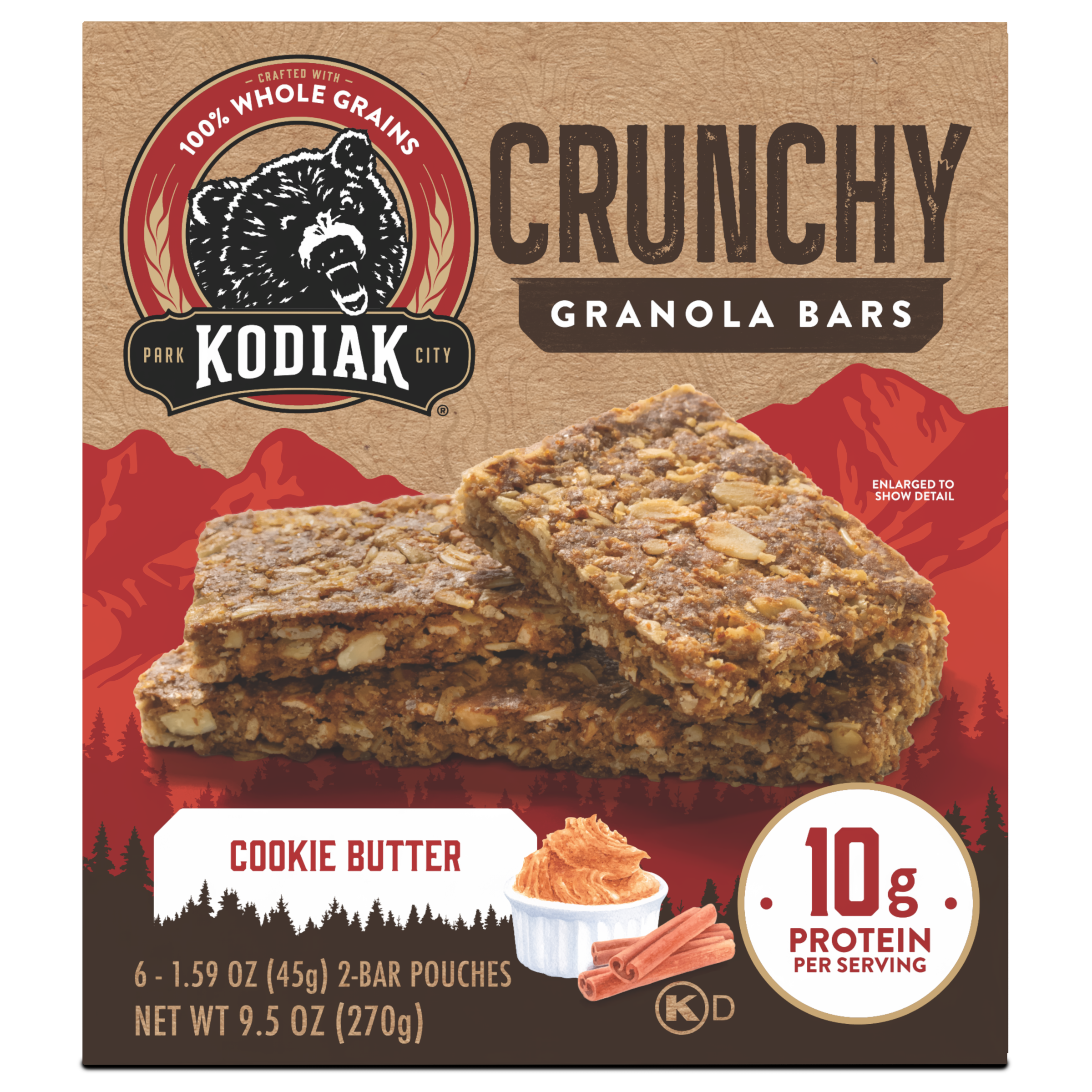 Kodiak Cakes Cookie Butter Crunchy Bars