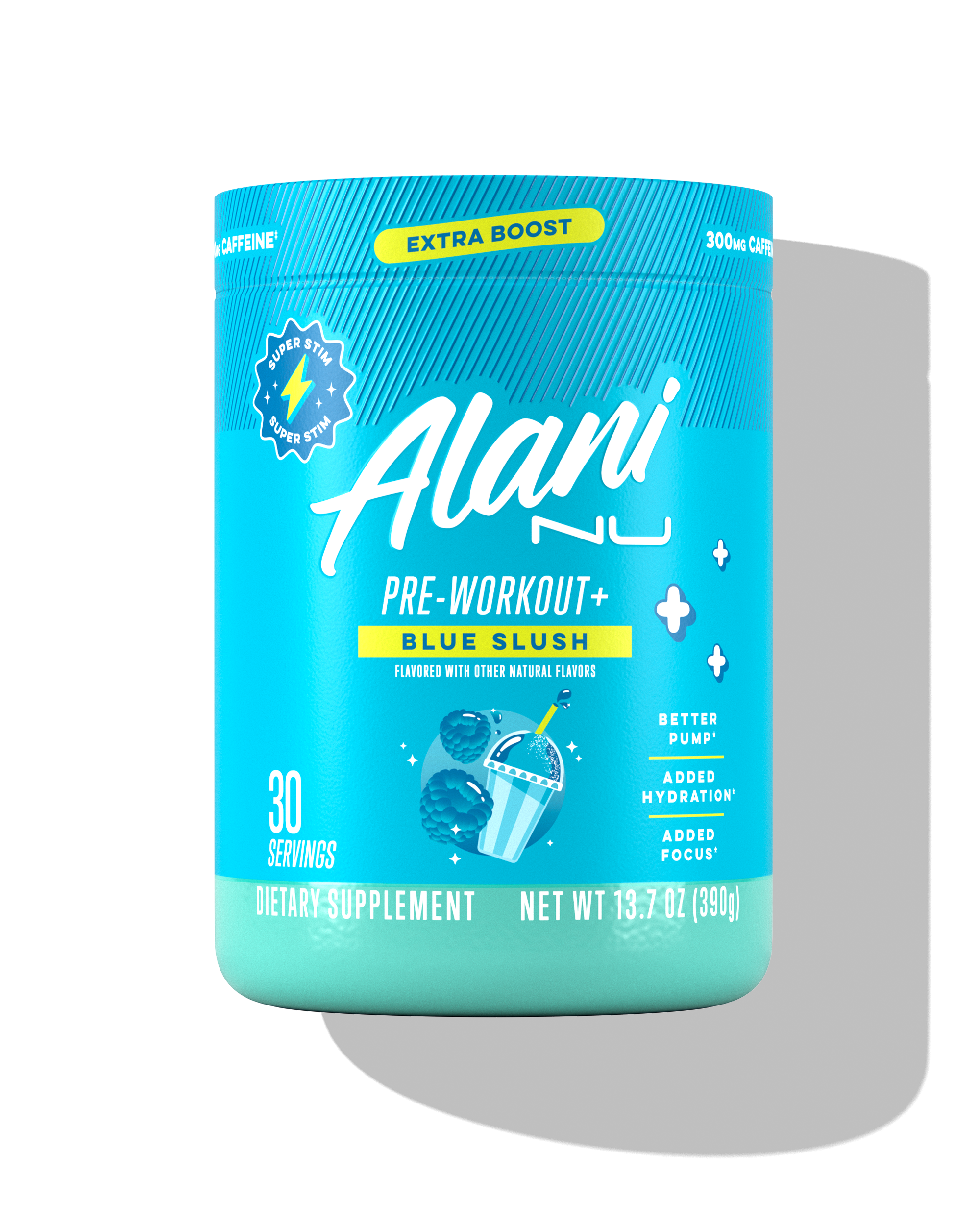 Alani Nu pre-workout+ - blue slush