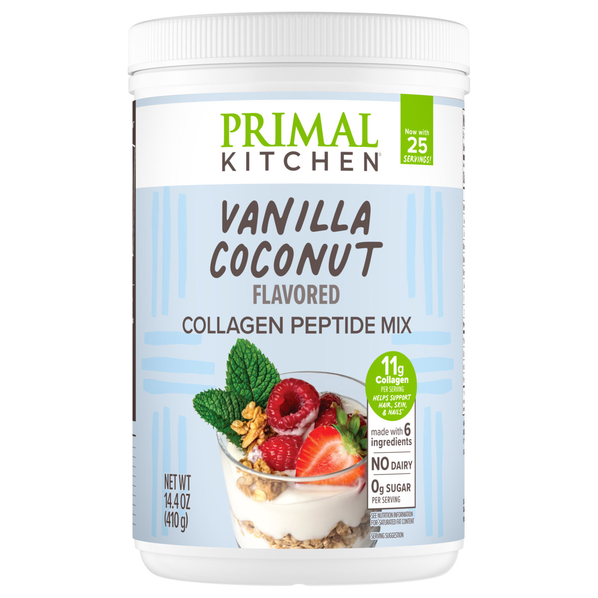 Primal Kitchen Vanilla Coconut Flavored Collagen Peptide Mix