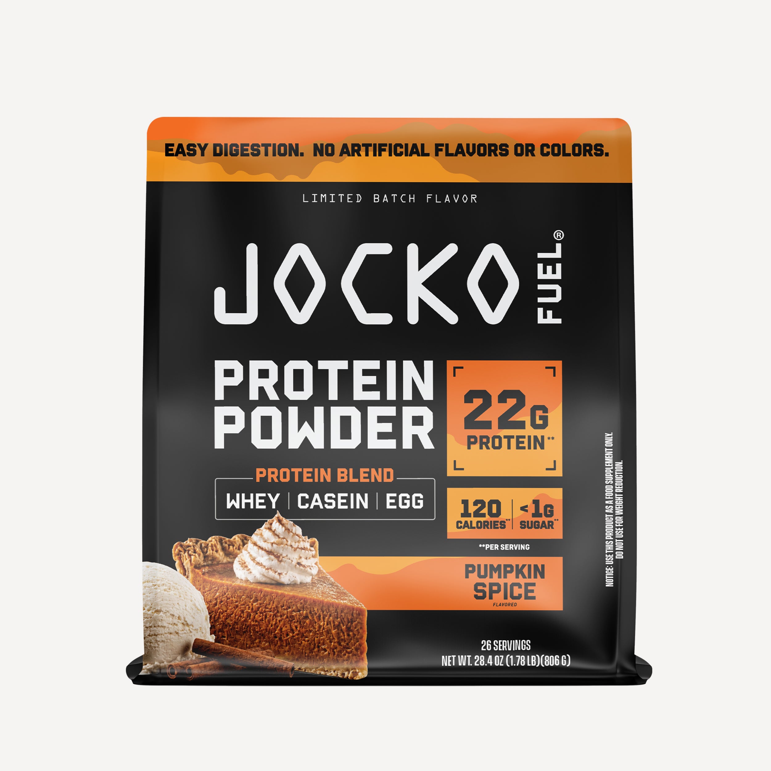 JOCKO FUEL Protein Powder - Pumpkin Spice