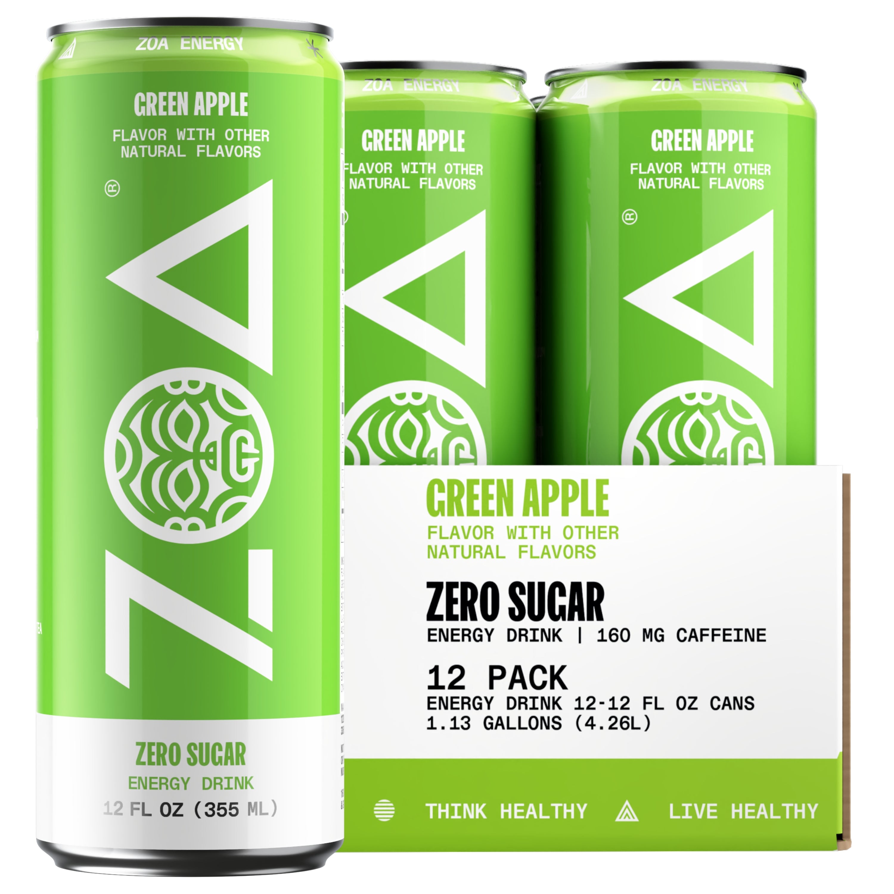 ZOA Energy LLC Green Apple 12oz