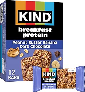 KIND PB Banana Dark Choc Protein Breakfast Bar 6 Count, 10.58 OZ