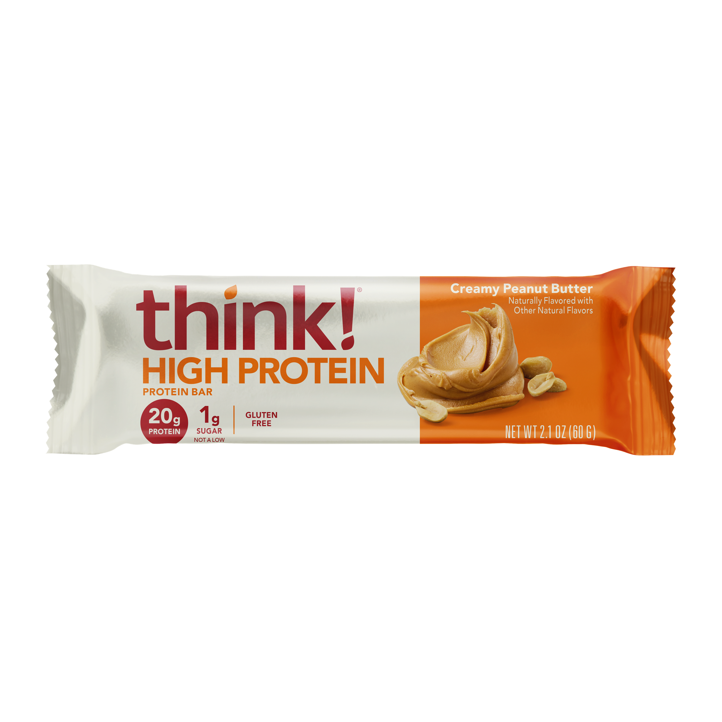 Think Protein High Protein Bar, Creamy Peanut Butter