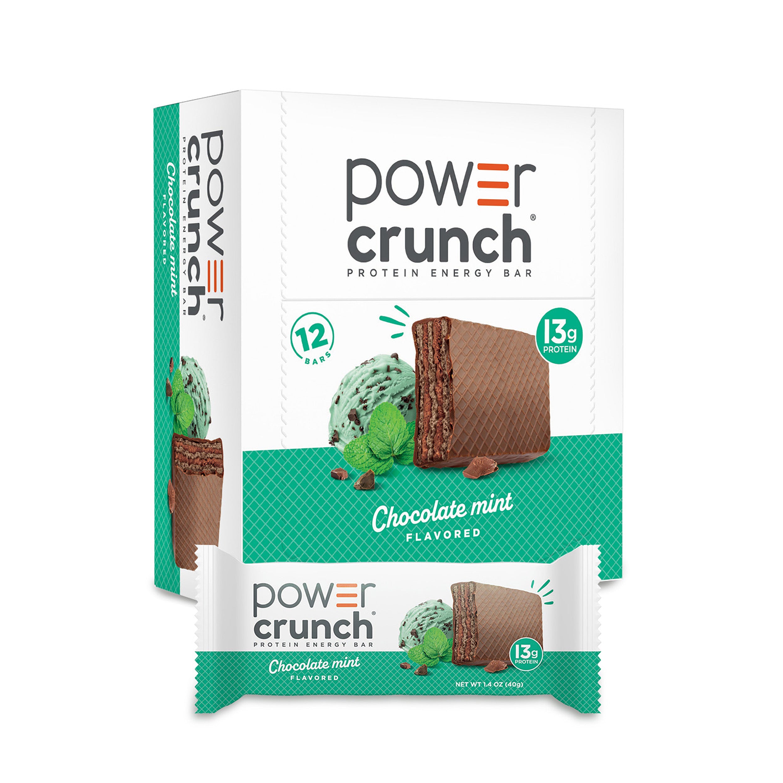 Power Crunch Protein Energy Bars, Chocolate Mint 16.9oz