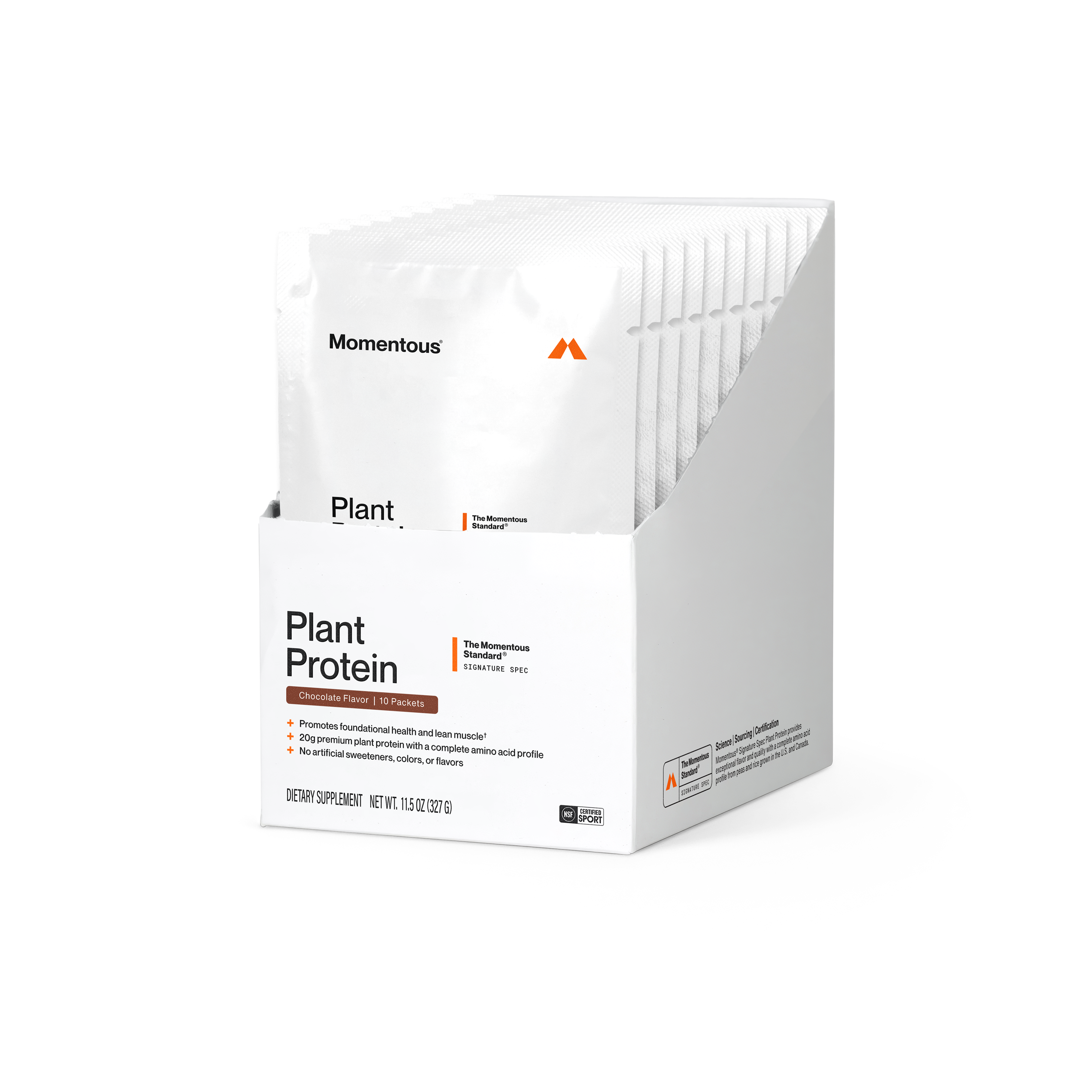 Momentous 100% Plant Protein 10-Travel Packs