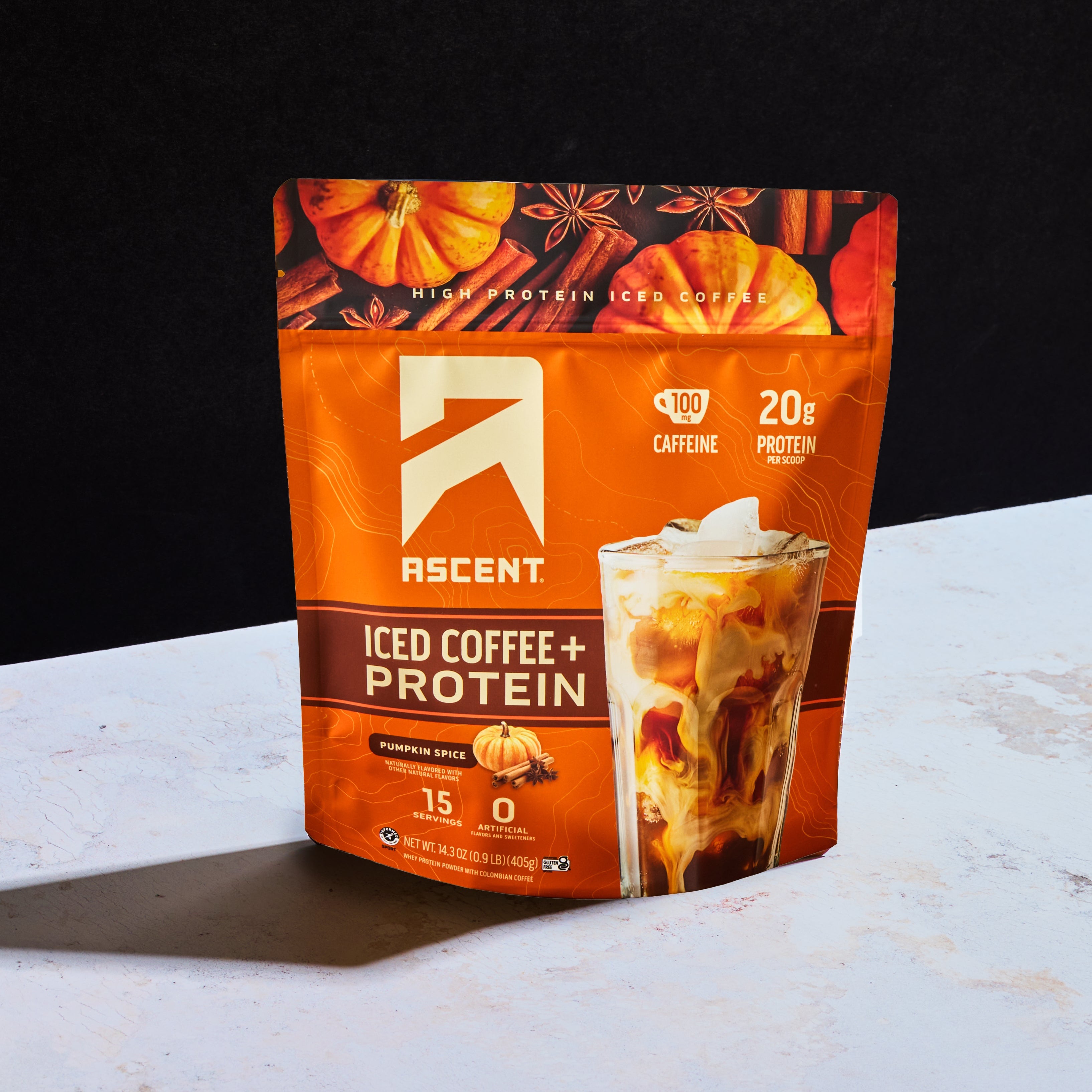 Ascent Protein Pumpkin Spice Iced Coffee With Protein