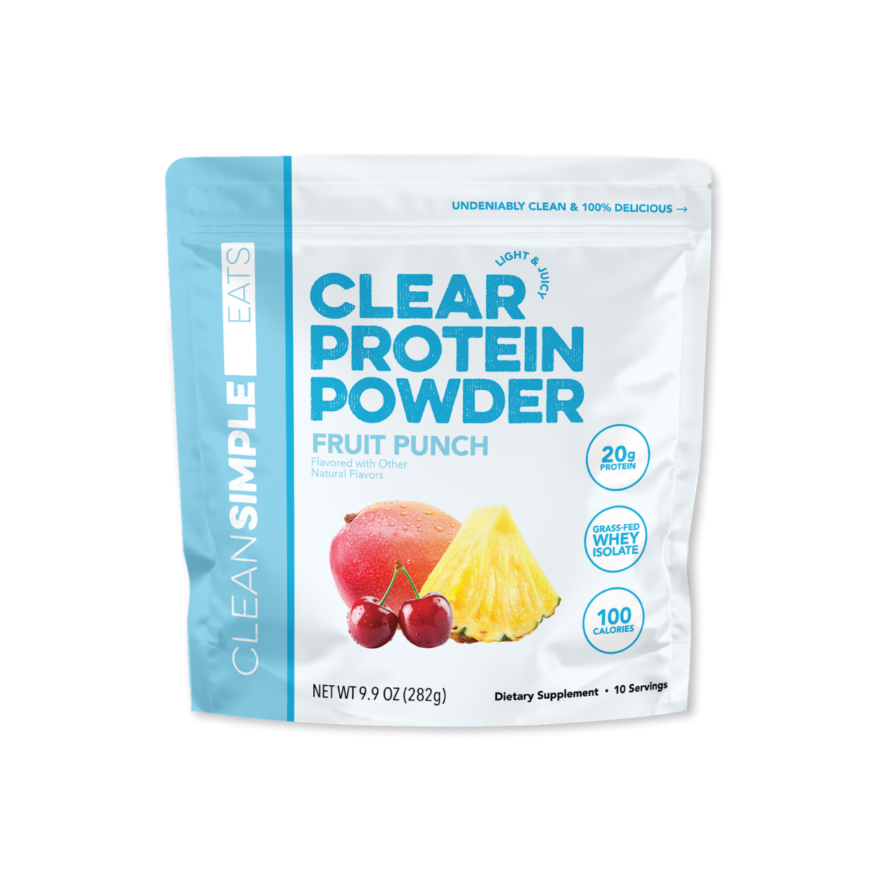 Clean Simple Eats Clear Protein Powder: Fruit Punch (10 Serving)