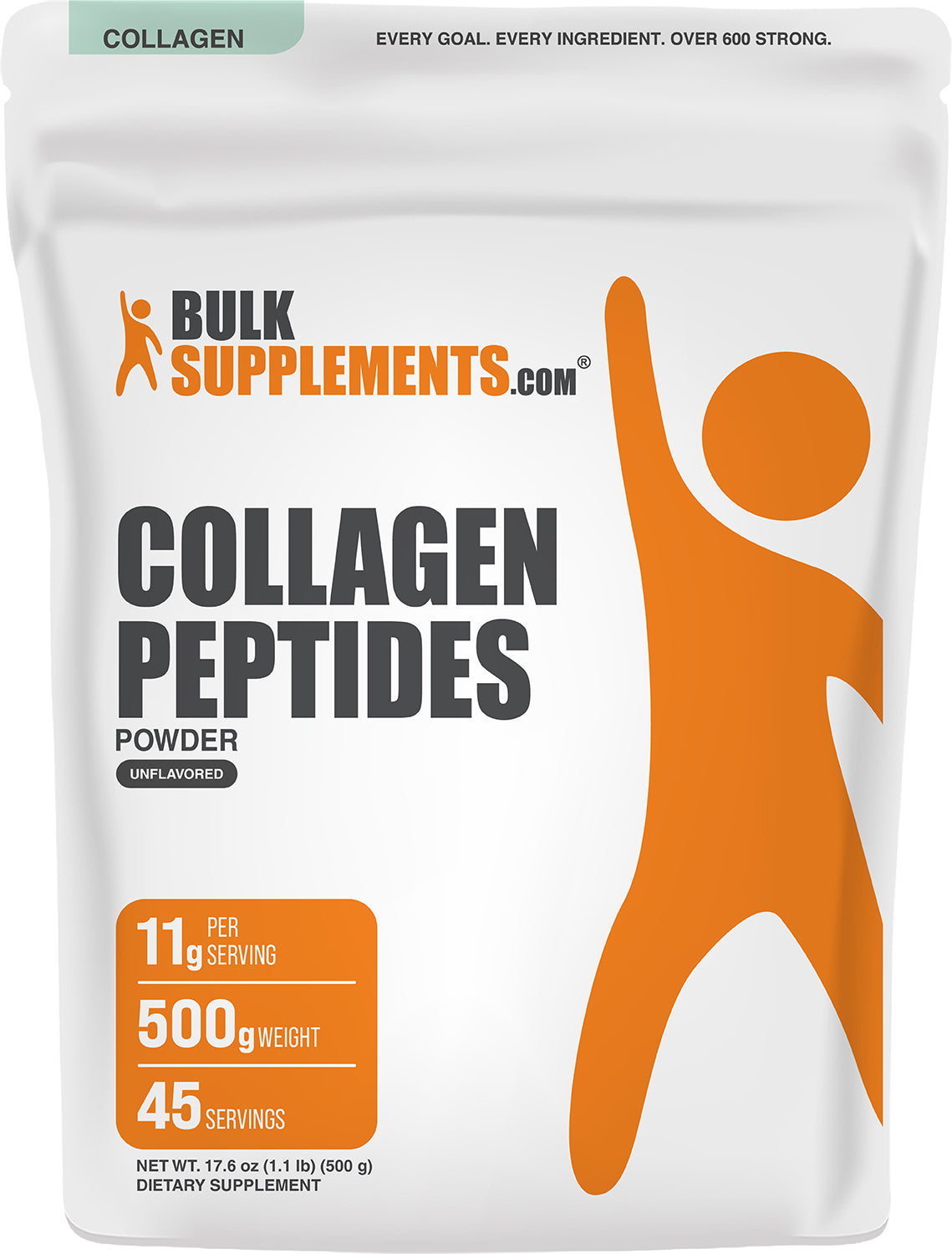 BulkSupplements.com Collagen Peptides Powder