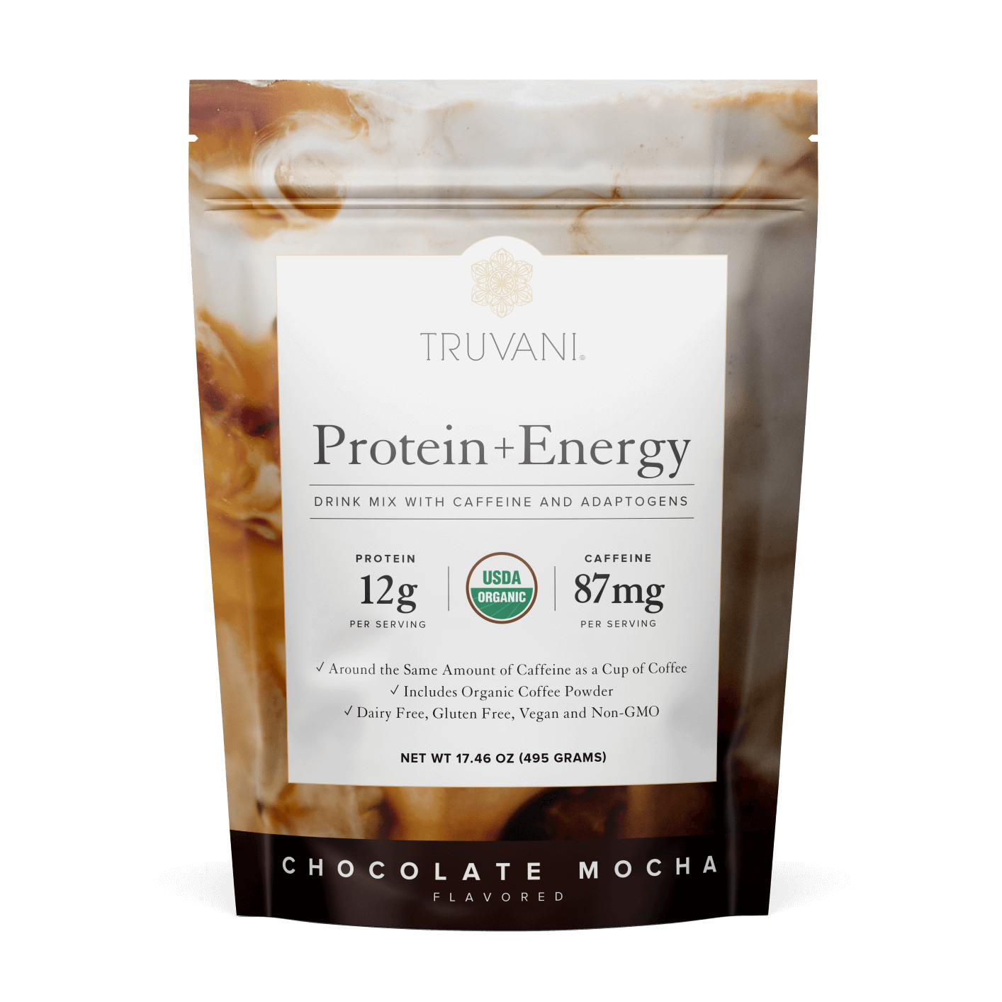 TRUVANI Plant Based Protein Powder + Energy