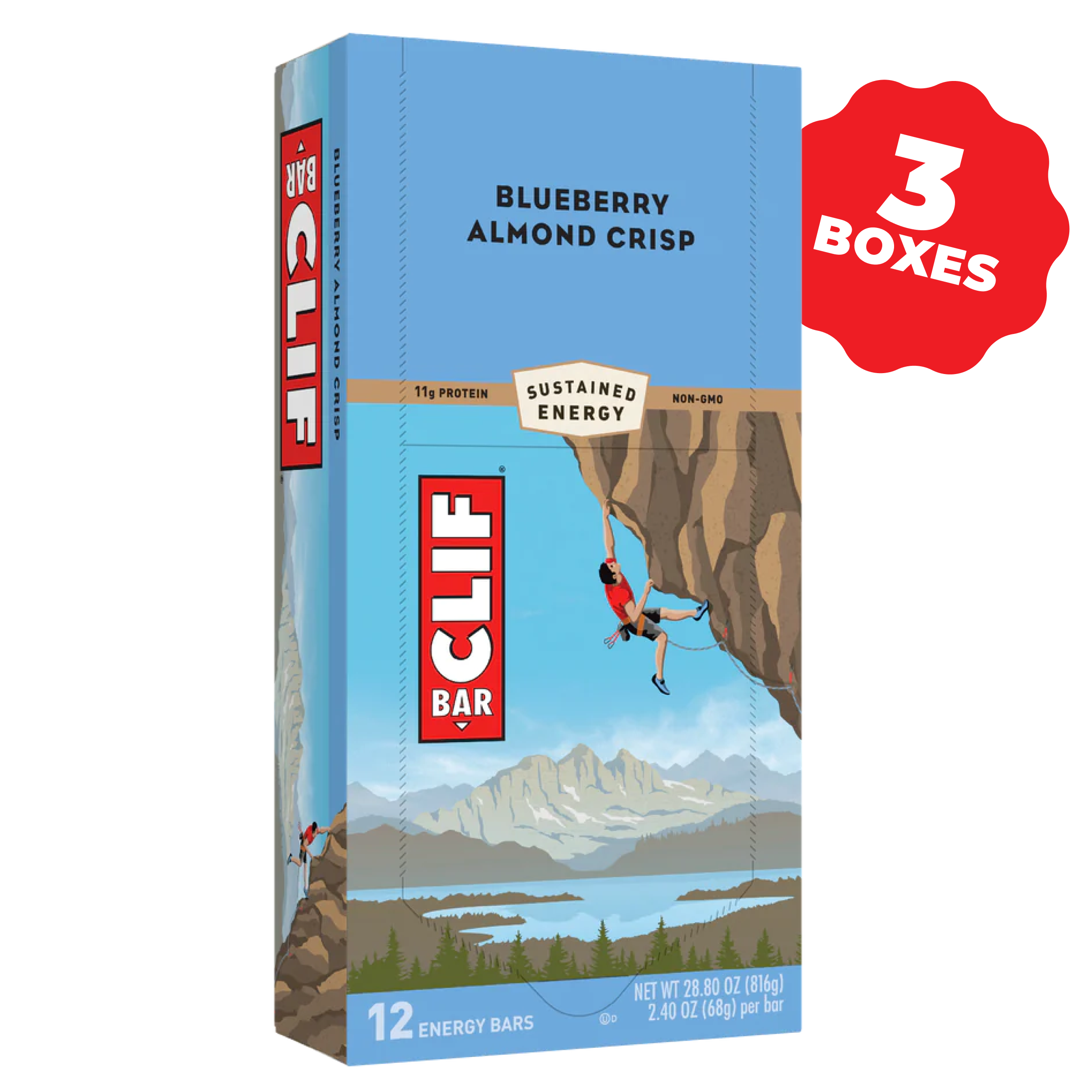 CLIF Blueberry Almond Crisp, 36 Bars