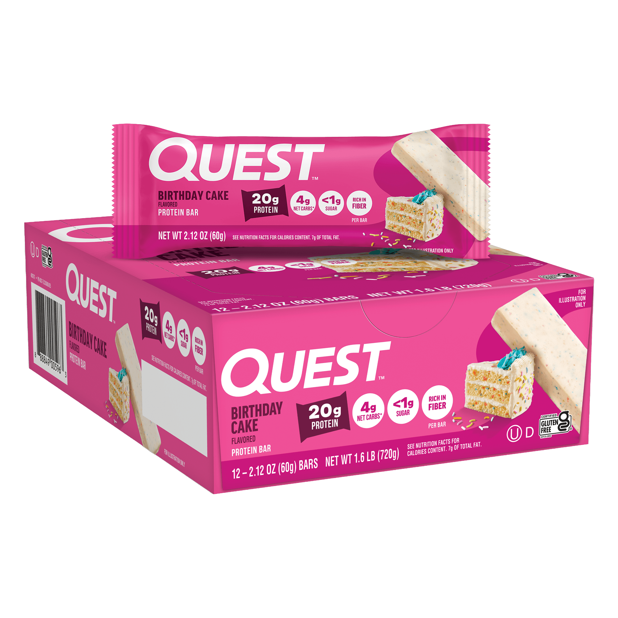 Quest Nutrition Birthday Cake Protein Bars