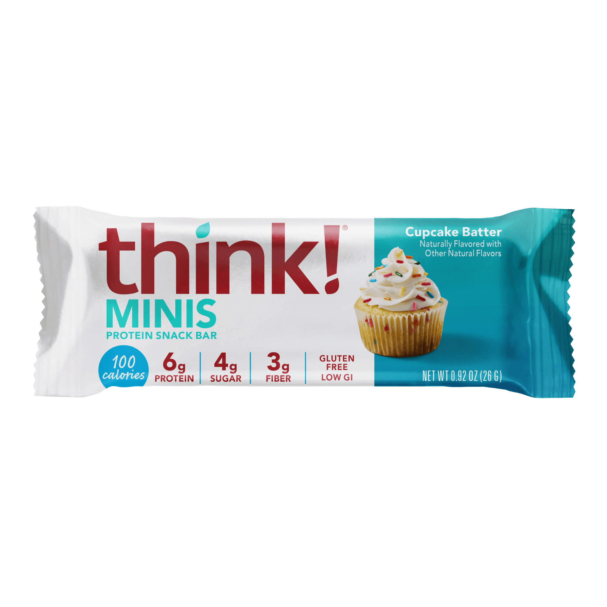 Think Protein MINIS Protein Snack Bar, Cupcake Batter