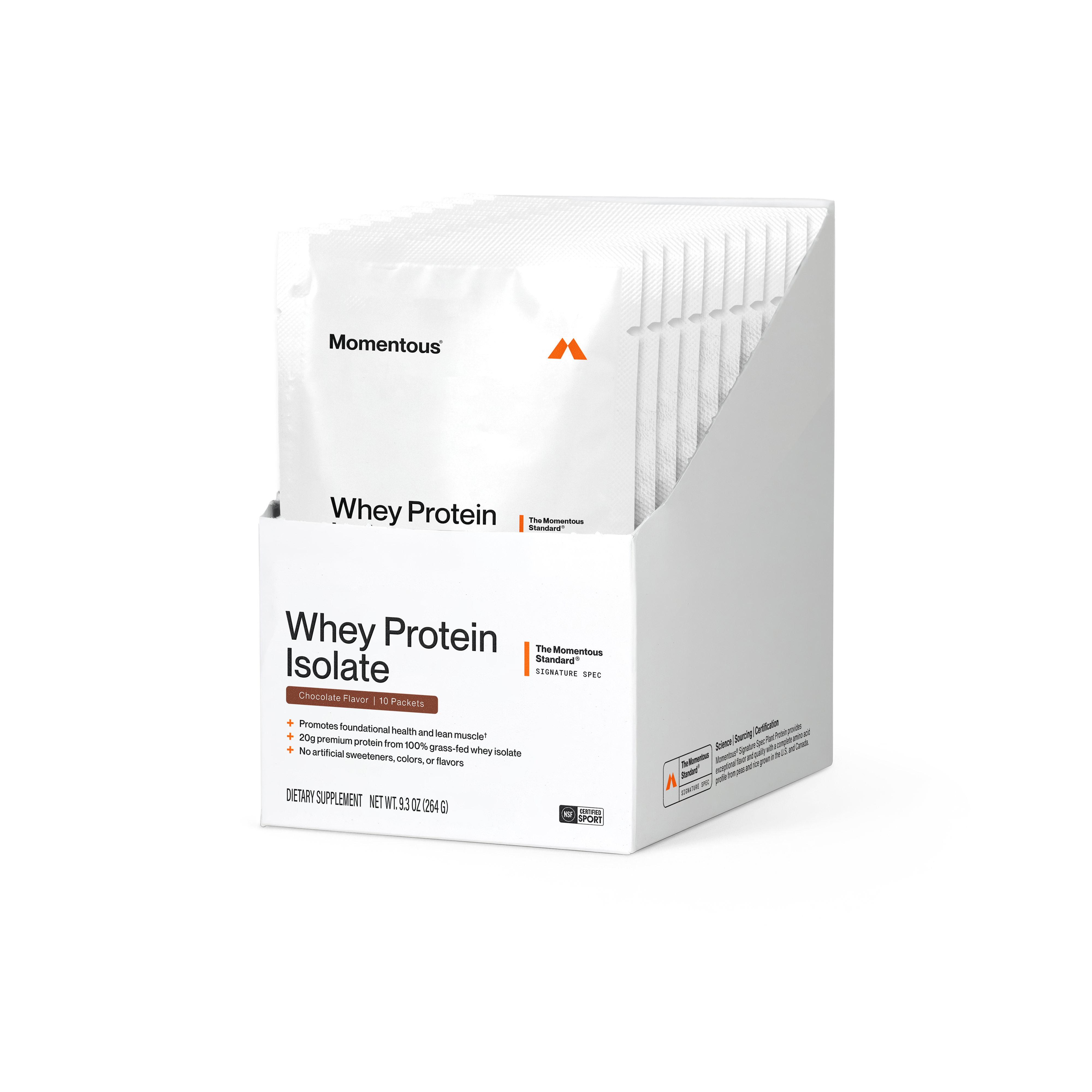 Momentous Whey Protein Isolate 10-Travel Packs
