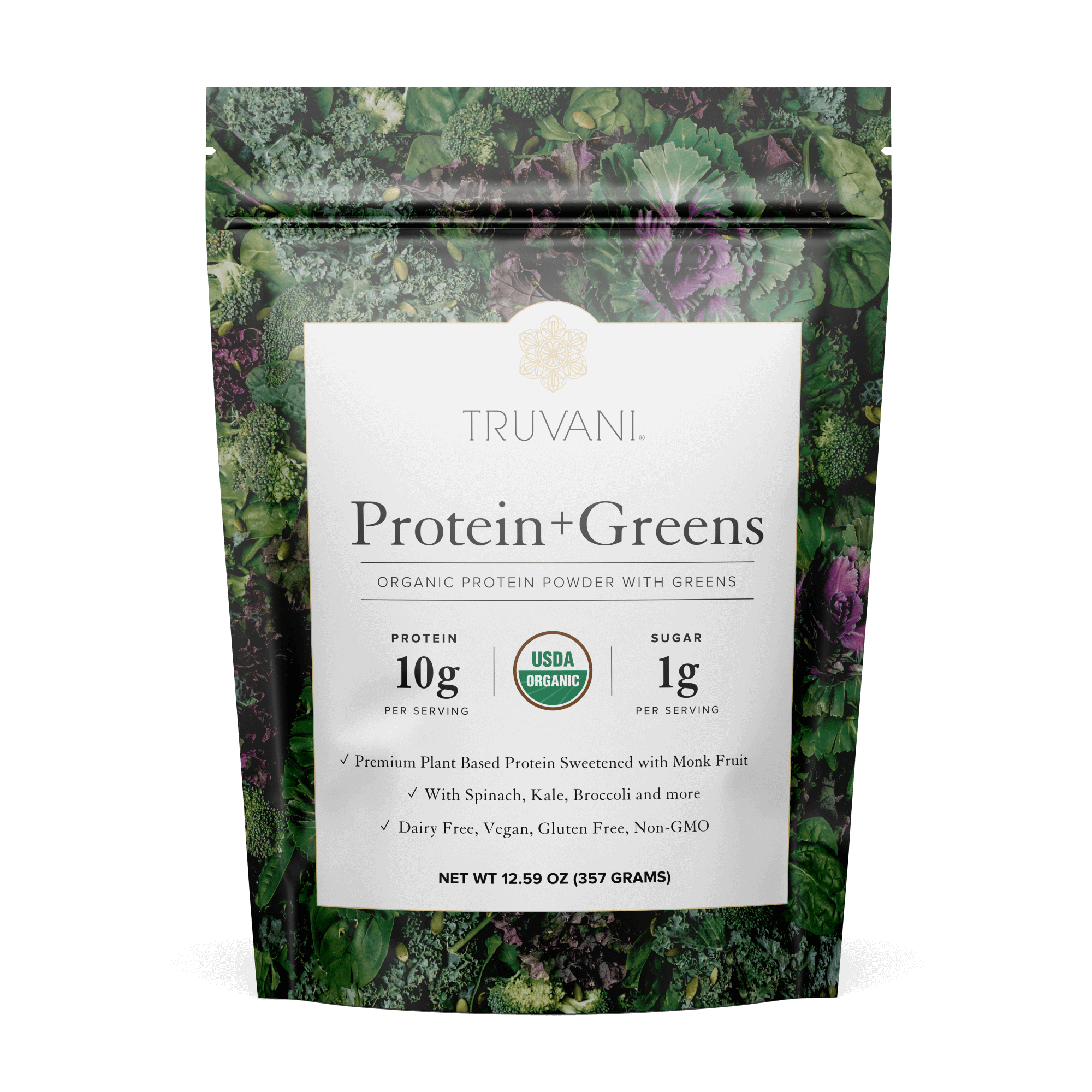 TRUVANI Plant Based Protein Powder + Greens