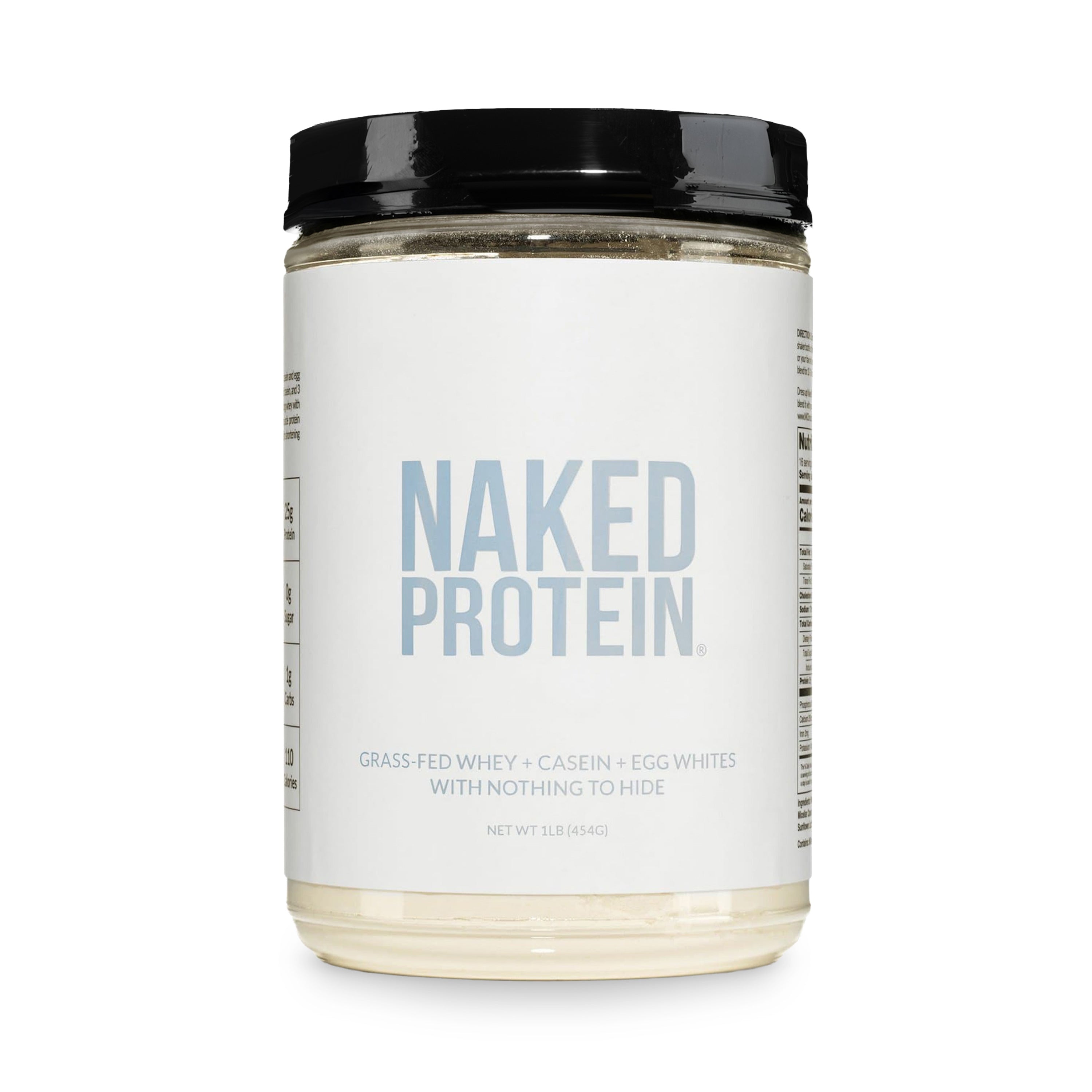 Naked Nutrition Protein Powder Blend - 1LB Egg, Whey & Casein Protein Blend | Naked Protein - 1lb