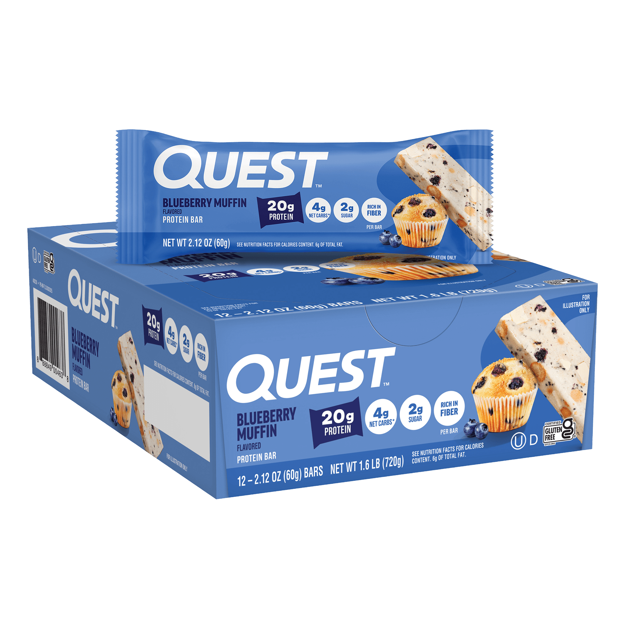 Quest Nutrition Blueberry Muffin Protein Bars