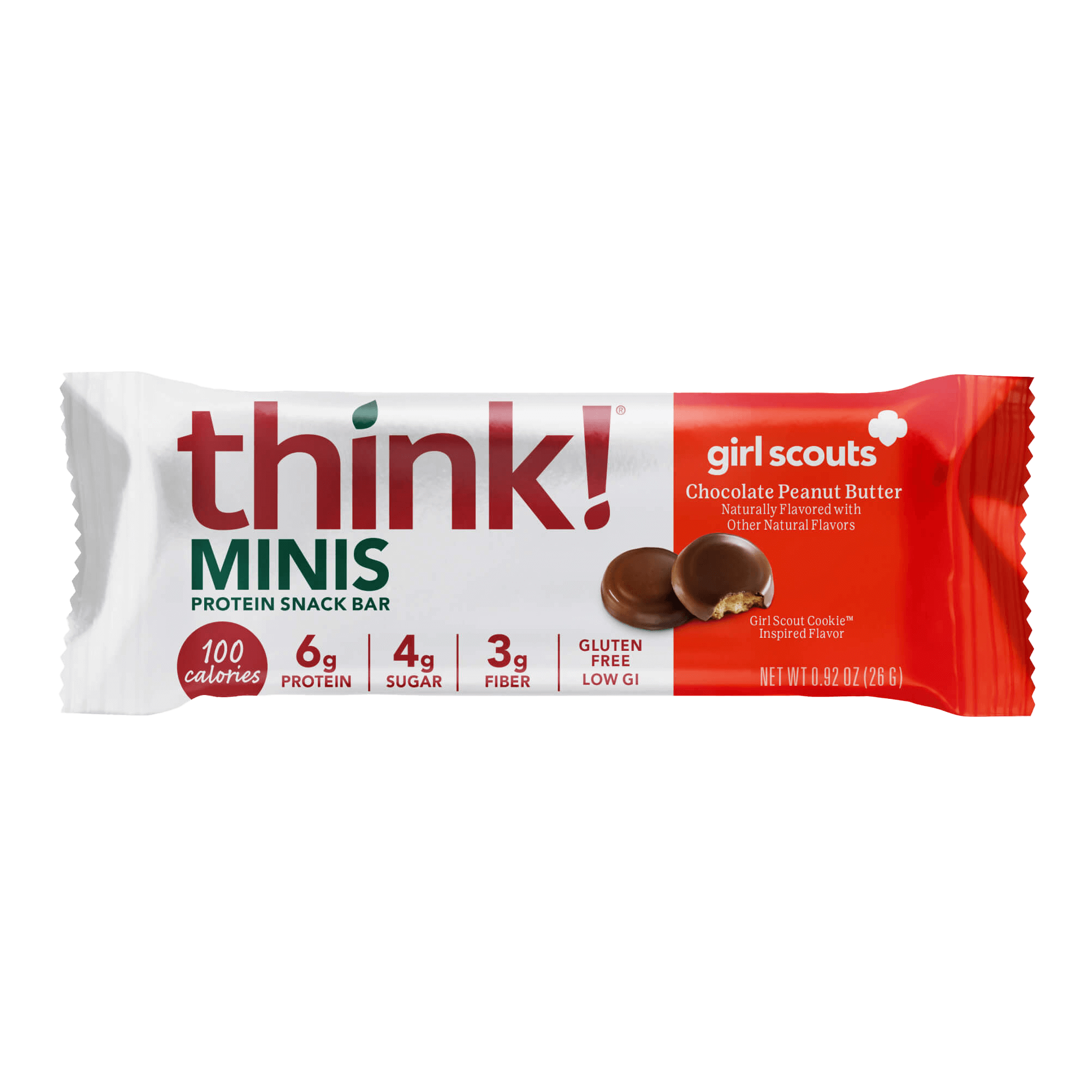 Think Protein MINIS Protein Snack Bar, Girl Scouts Chocolate Peanut Butter