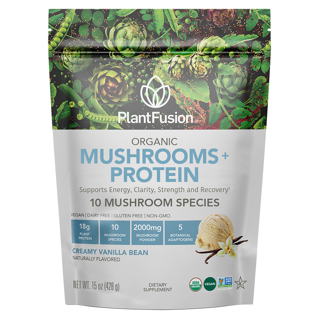 PlantFusion Mushrooms + Protein Powder - Save 25%