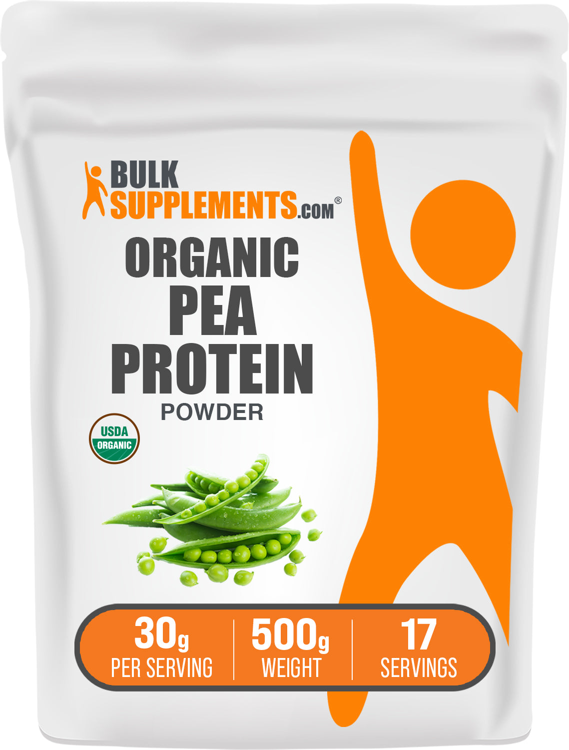 BulkSupplements.com Organic Pea Protein Powder