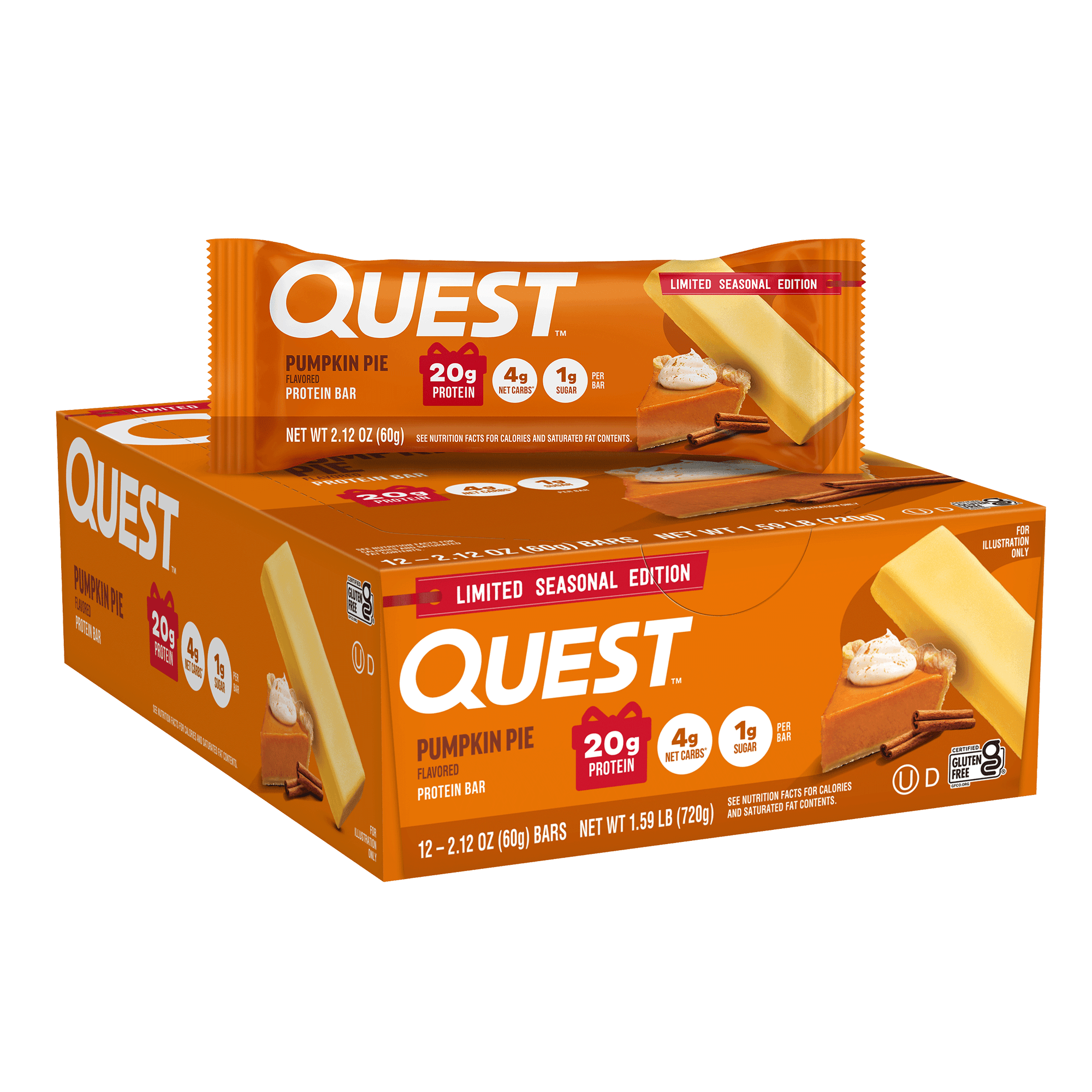 Quest Nutrition Pumpkin Pie Protein Bar