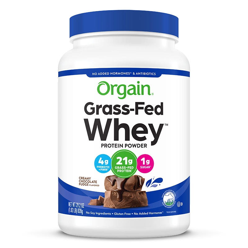 Orgain Grass Fed Whey Protein Powder - Creamy Chocolate Fudge
