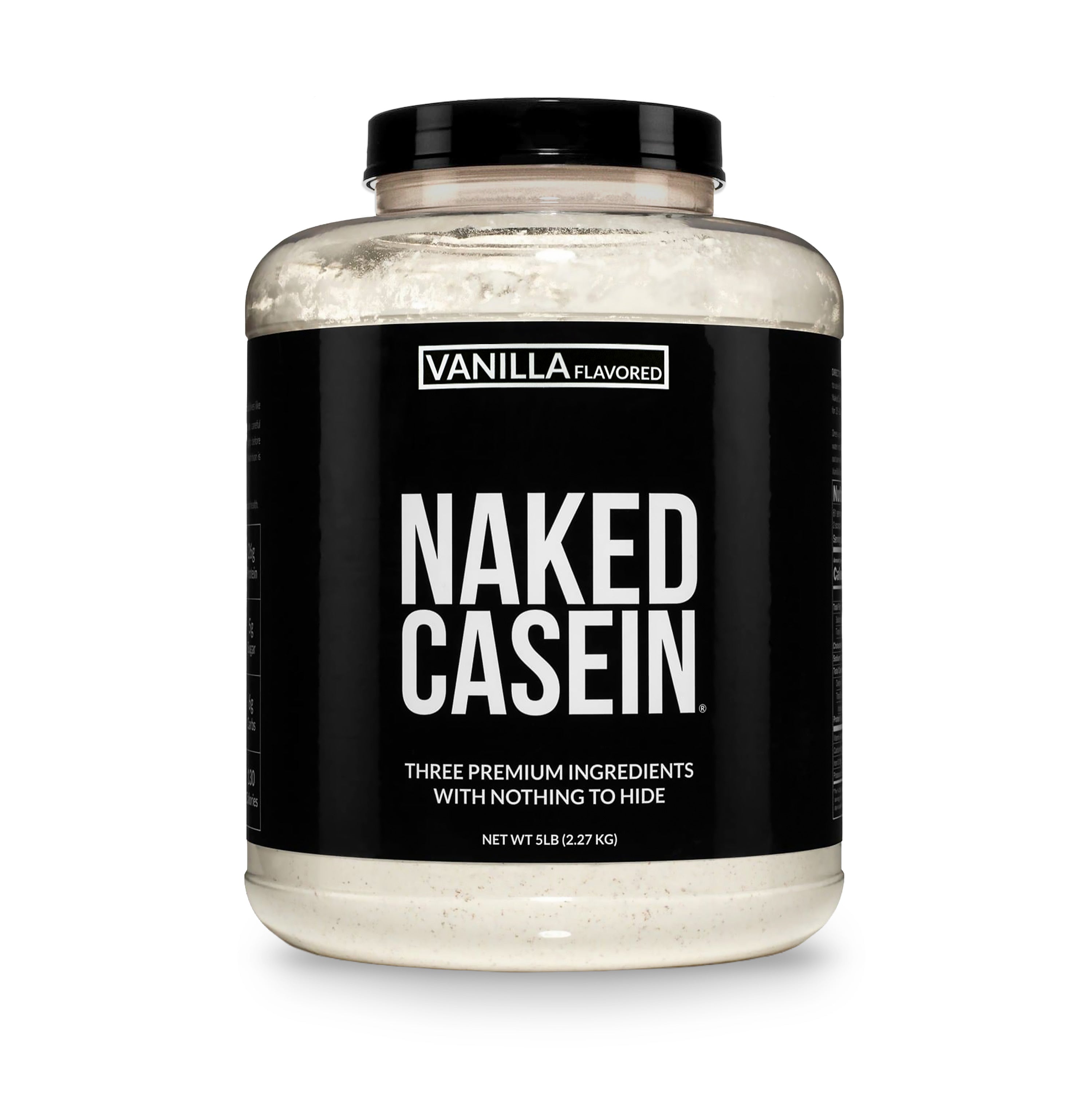 Naked Nutrition Vanilla Casein Protein Powder | Naked Vanilla Casein - 5LB