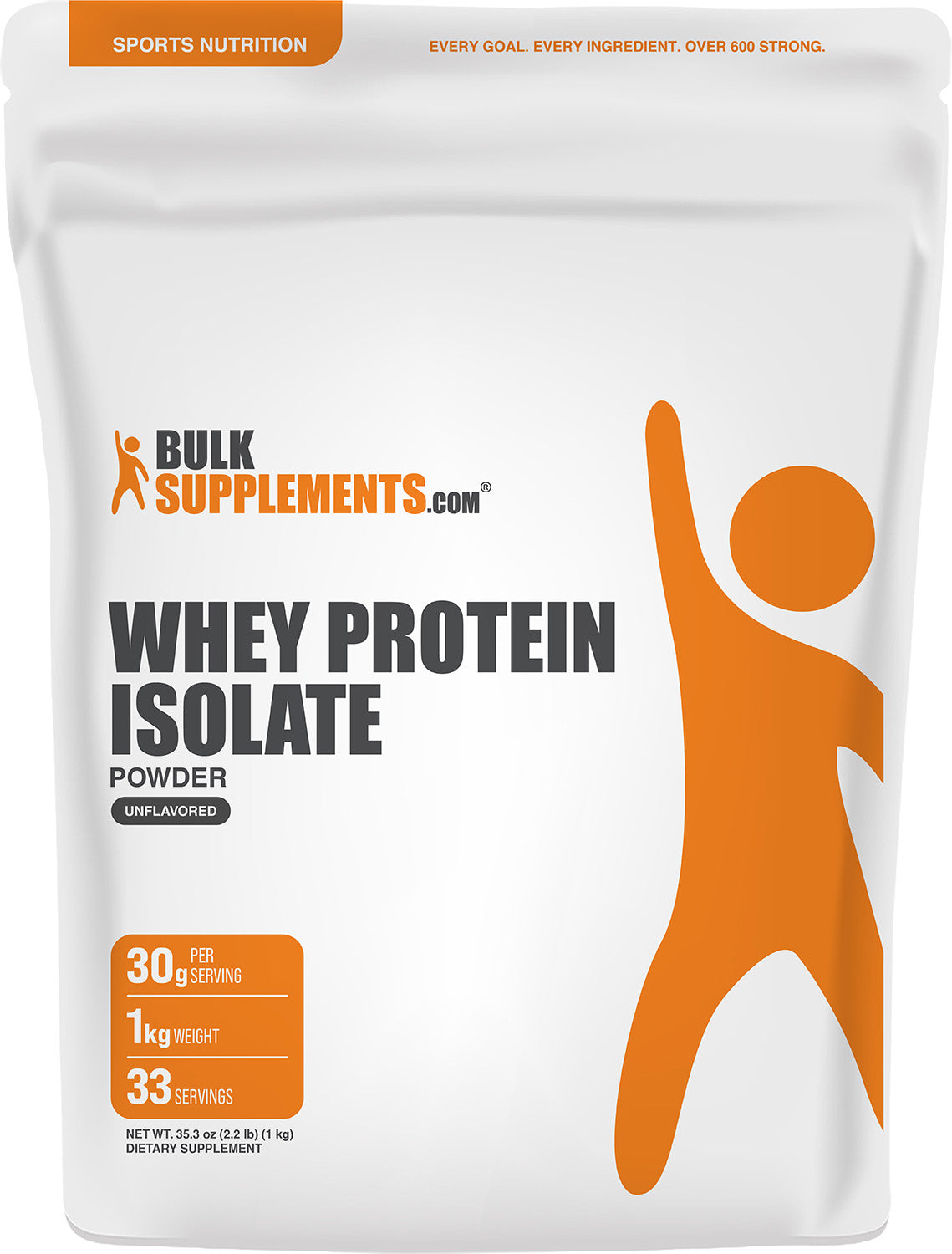 BulkSupplements.com Whey Protein Isolate 90% Powder
