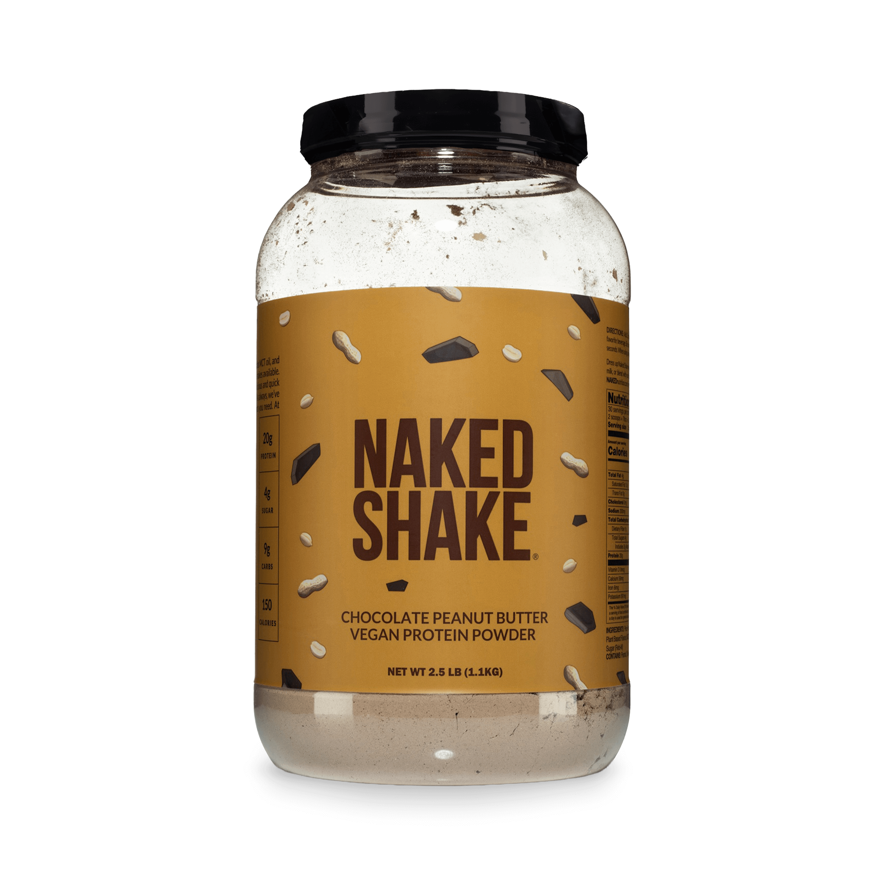nakednutrition Chocolate PB Protein Shake | Naked Shake - 30 Servings
