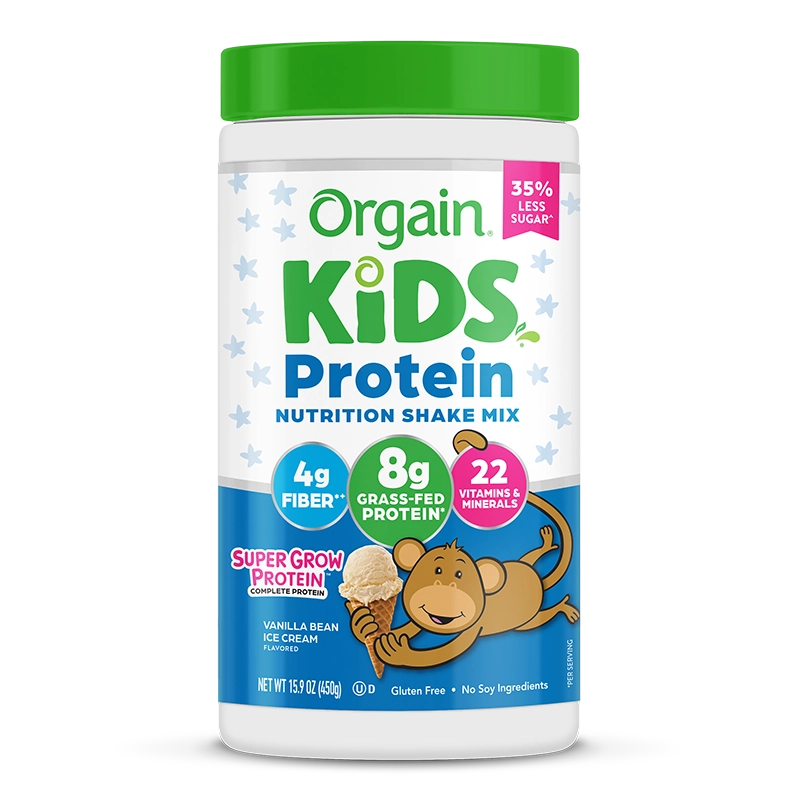 Orgain Kids Protein Nutrition Shake Mix - Vanilla Bean Ice Cream