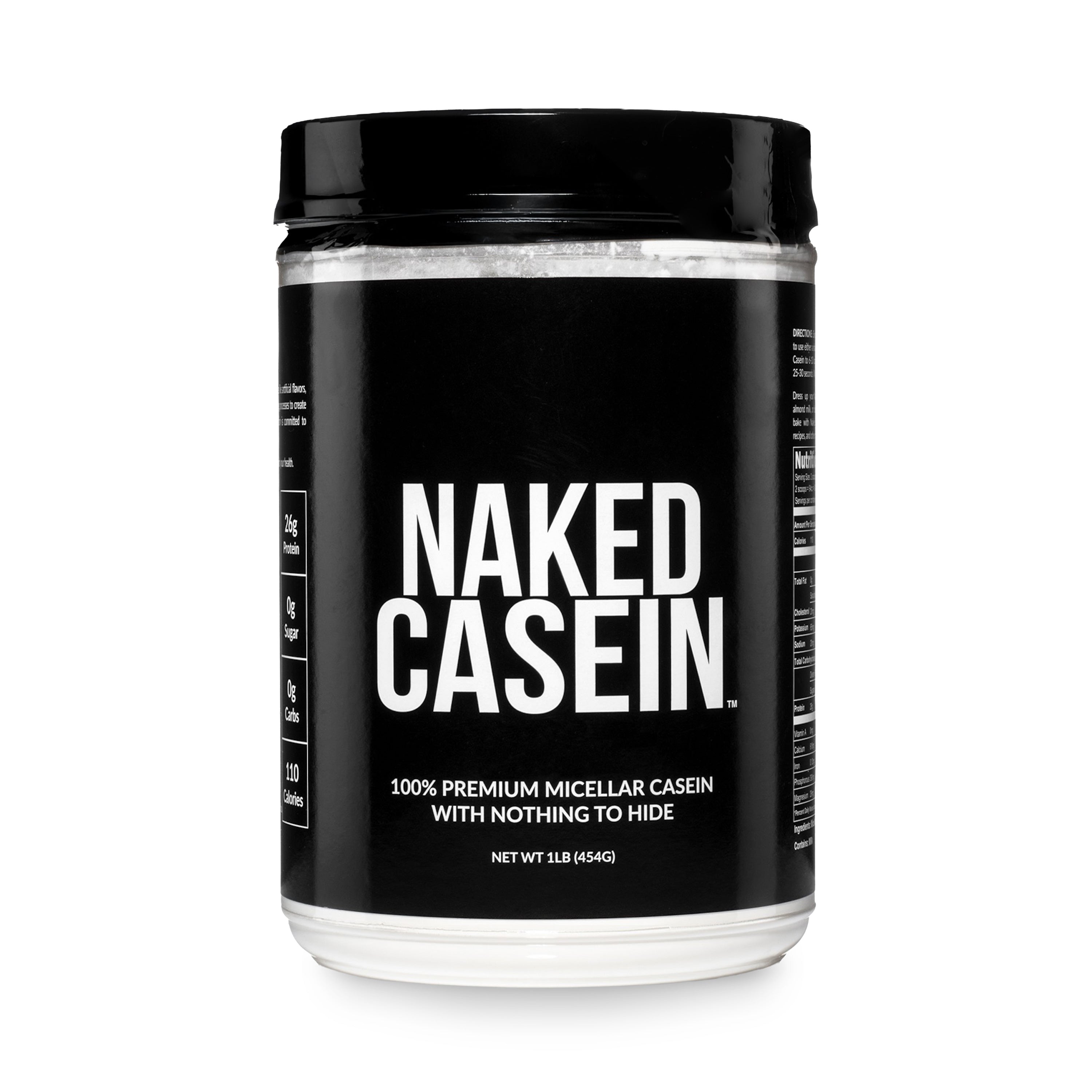 nakednutrition Micellar Casein Protein Powder | Naked Casein - 1lb