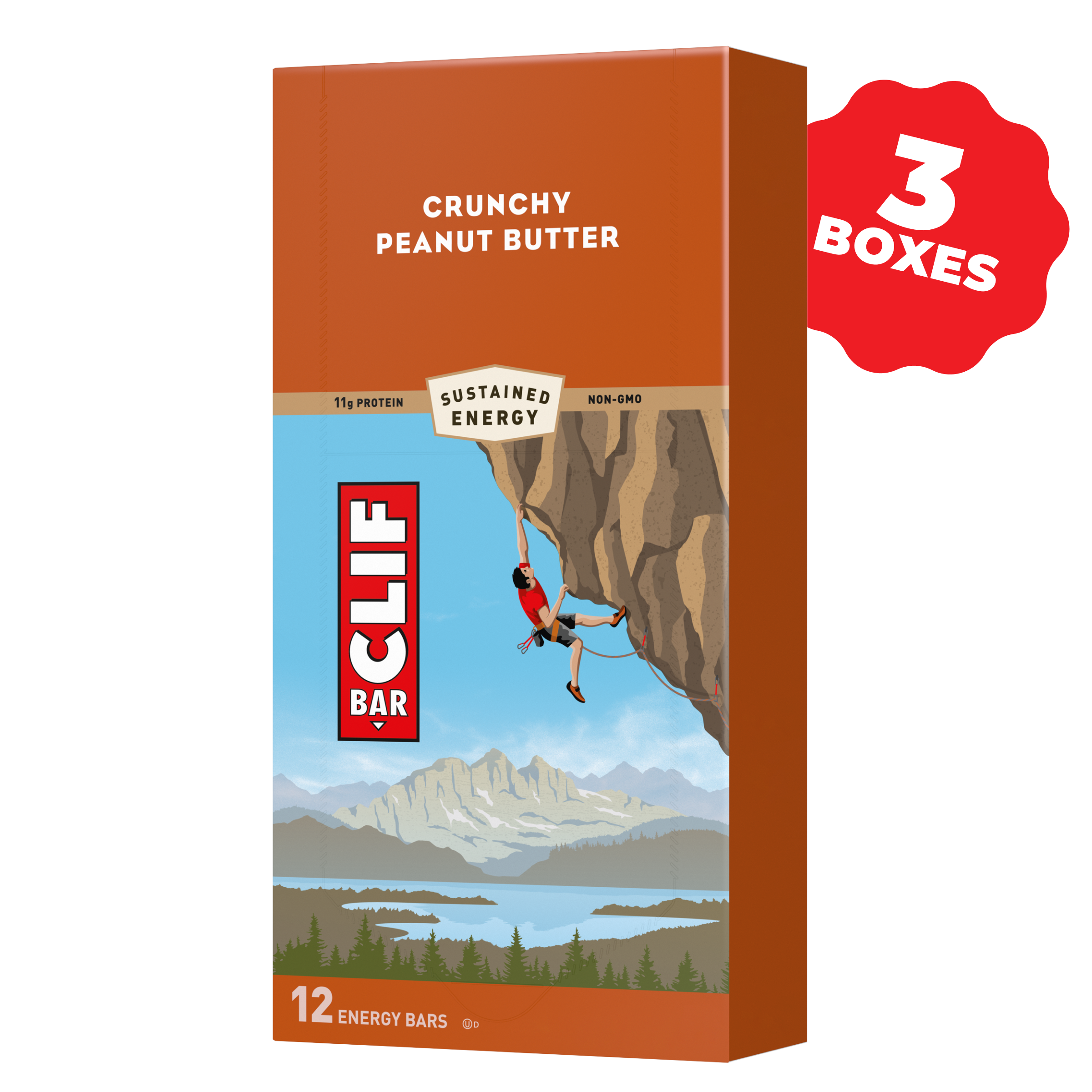 CLIF Crunchy Peanut Butter, 36 Bars