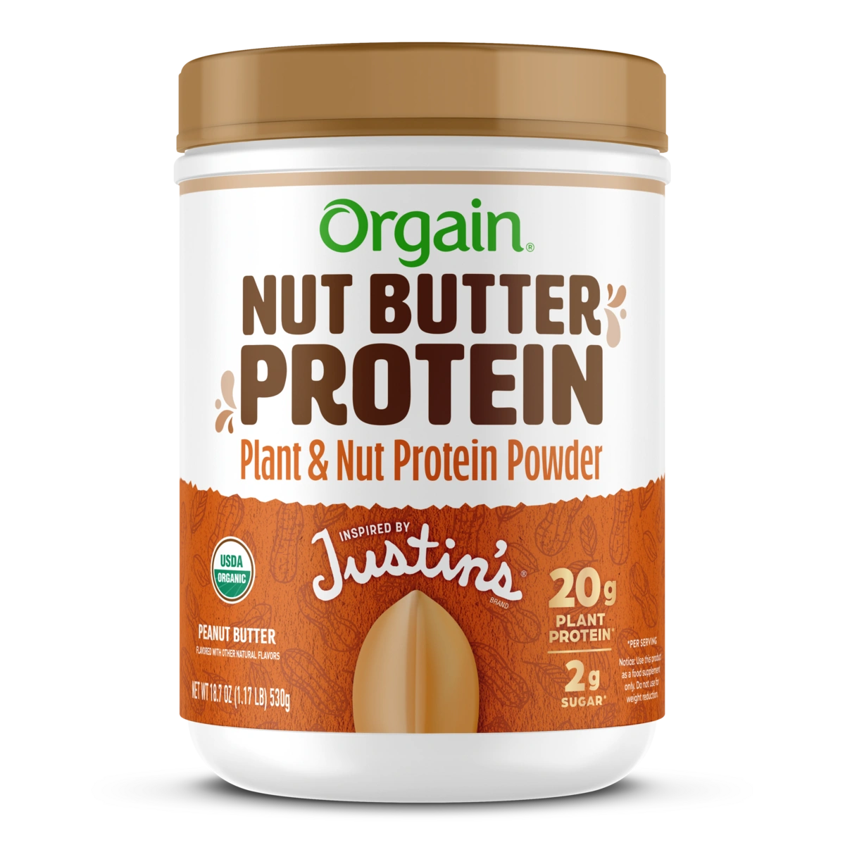 Orgain Nut Butter Protein Powder - Peanut Butter