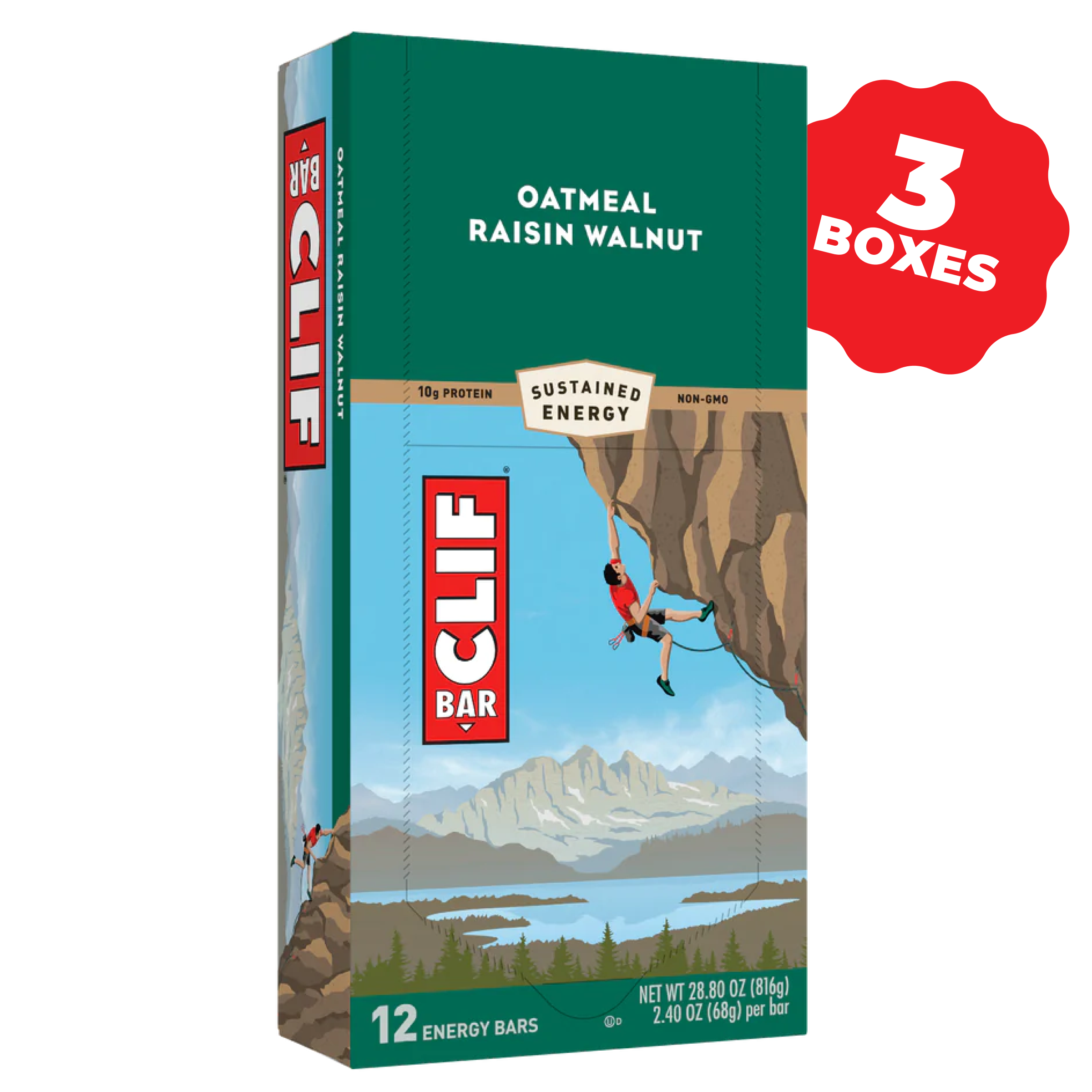 CLIF Oatmeal Raisin Walnut, 36 Bars