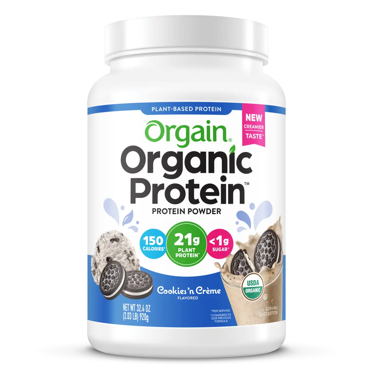 Orgain Organic Protein™ Plant Based Protein Powder - Cookies 'n Cream