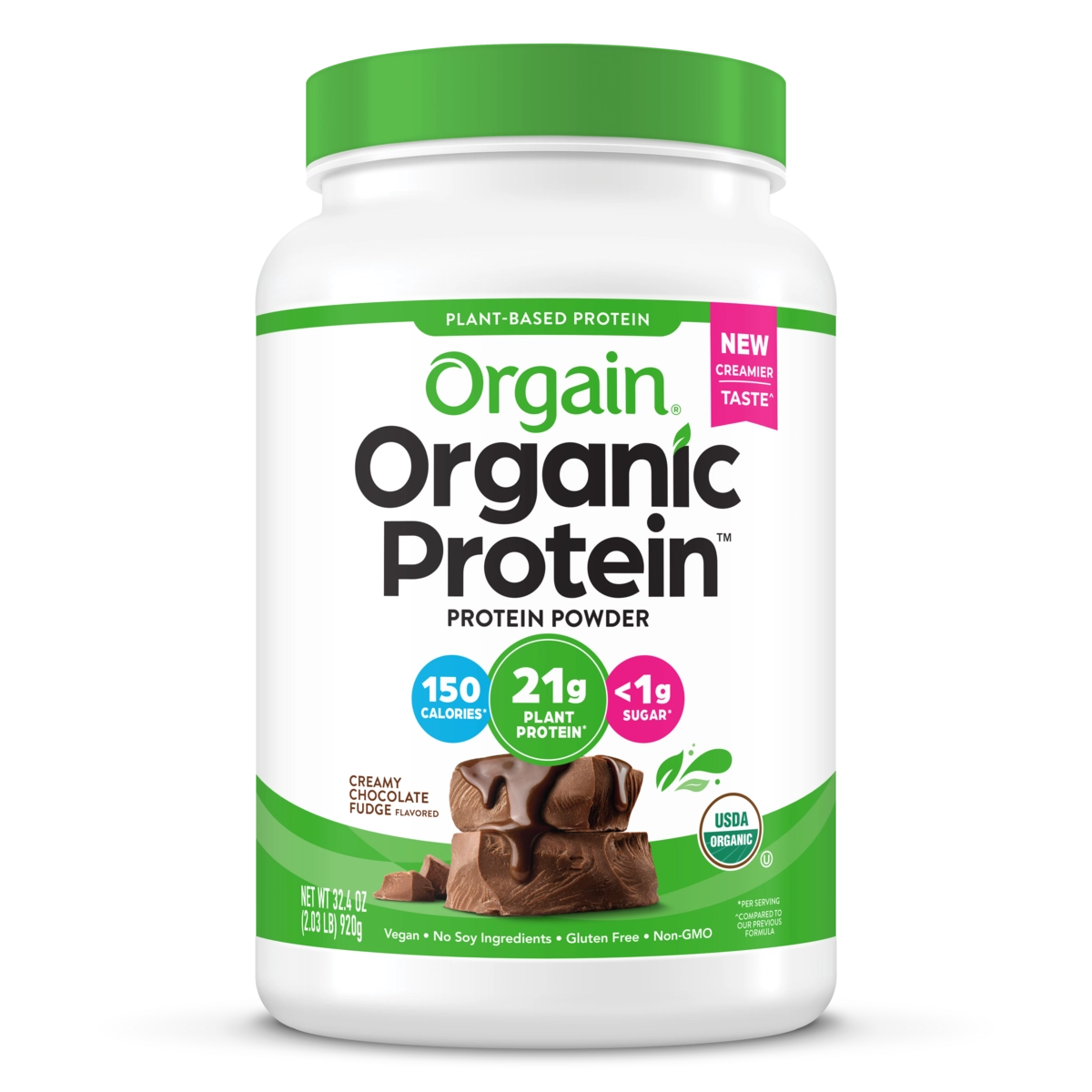 Orgain Organic Protein™ Plant Based Protein Powder - Creamy Chocolate Fudge