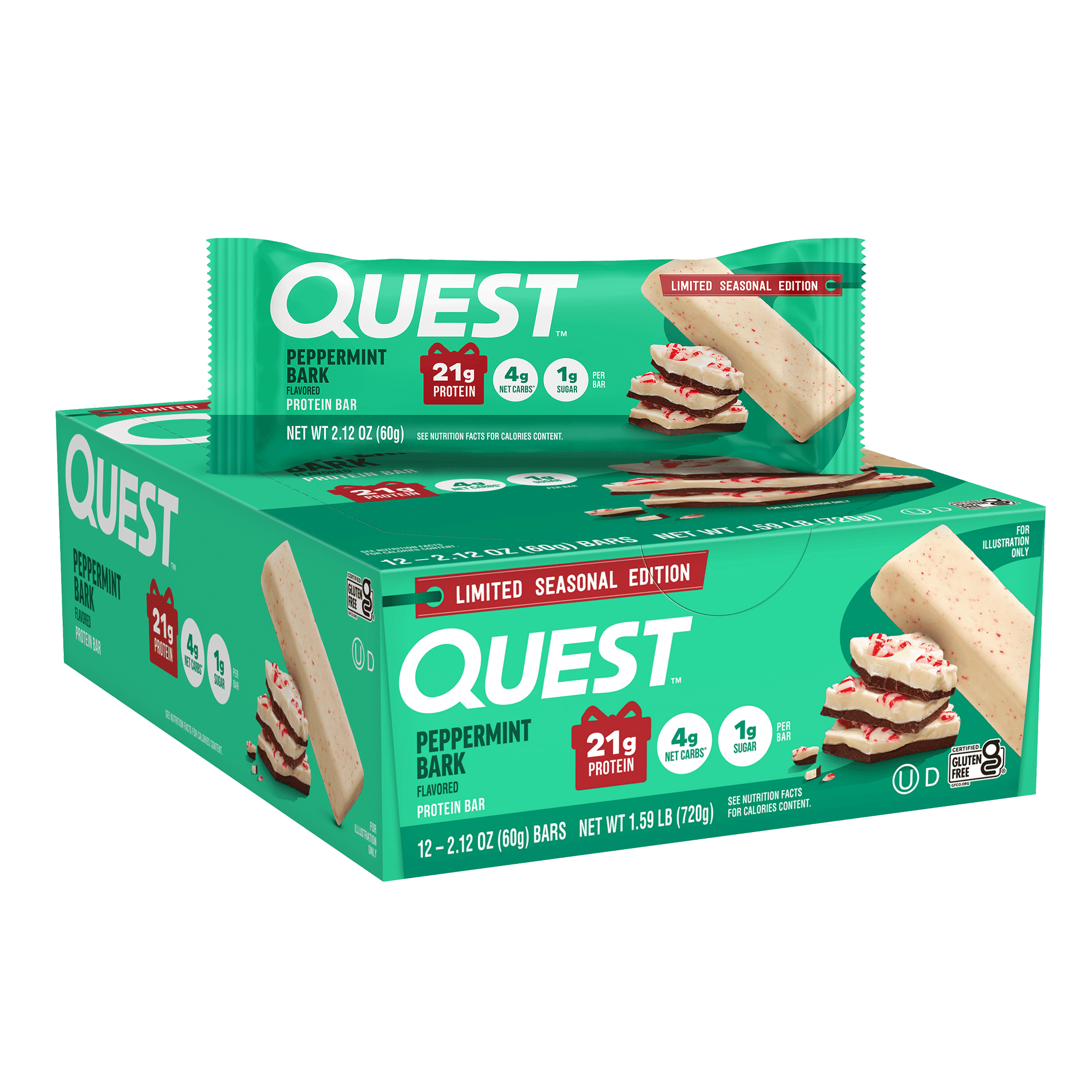QuestNutrition Quest Nutrition Peppermint Bark Protein Bar