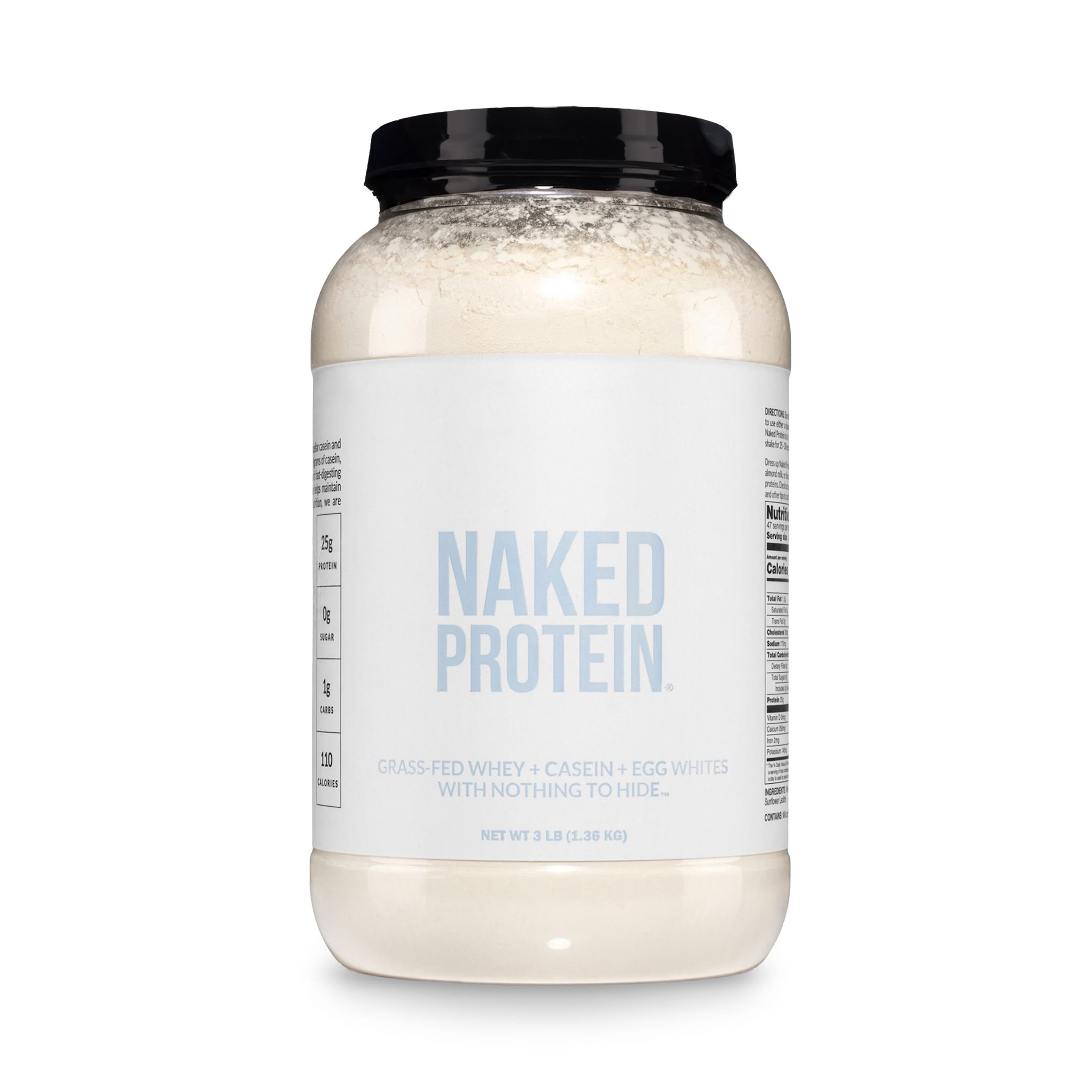 Naked Nutrition Egg, Whey & Casein Protein Powder Blend Supplement