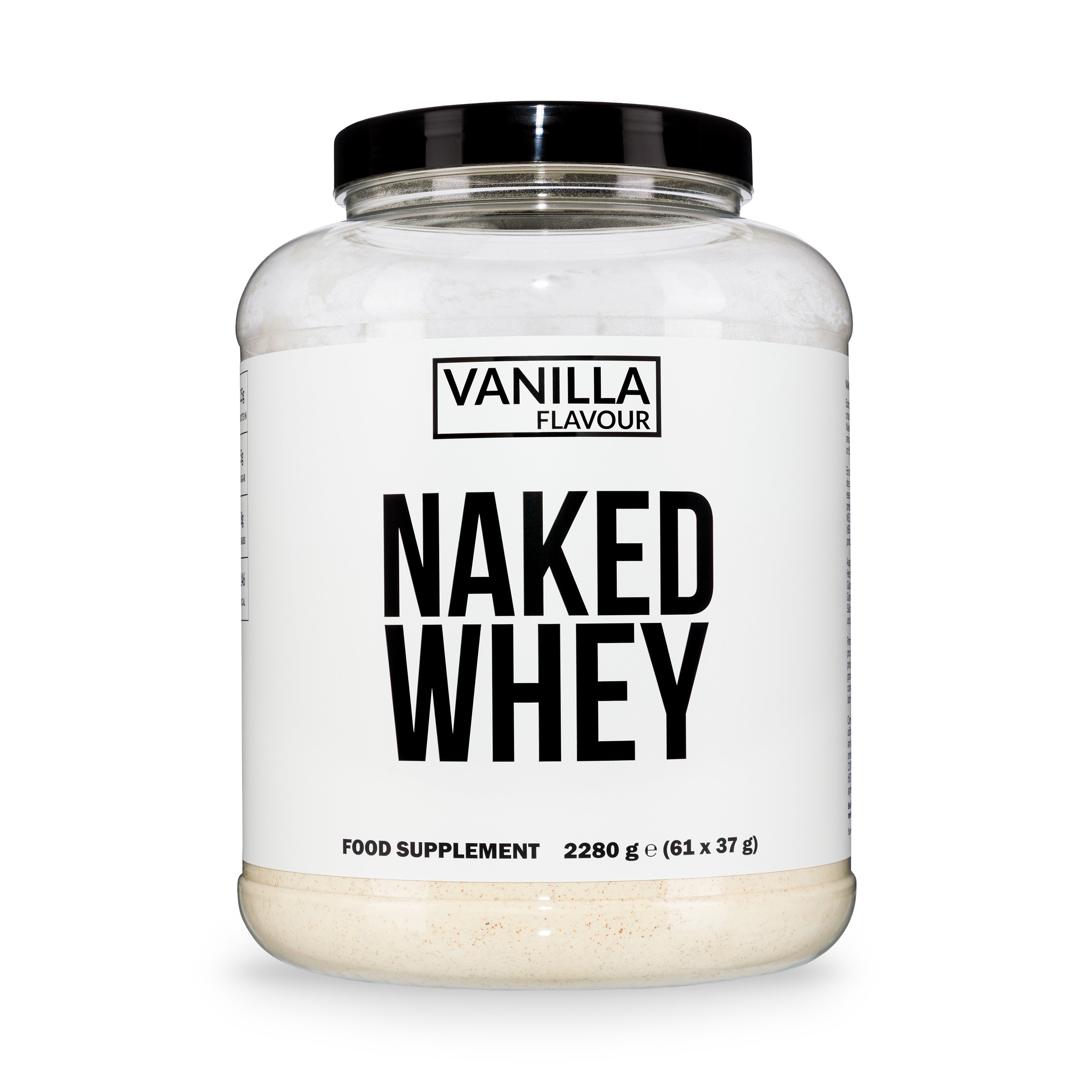 Naked Nutrition Vanilla Whey Protein Powder | Naked Vanilla Whey - 2280g