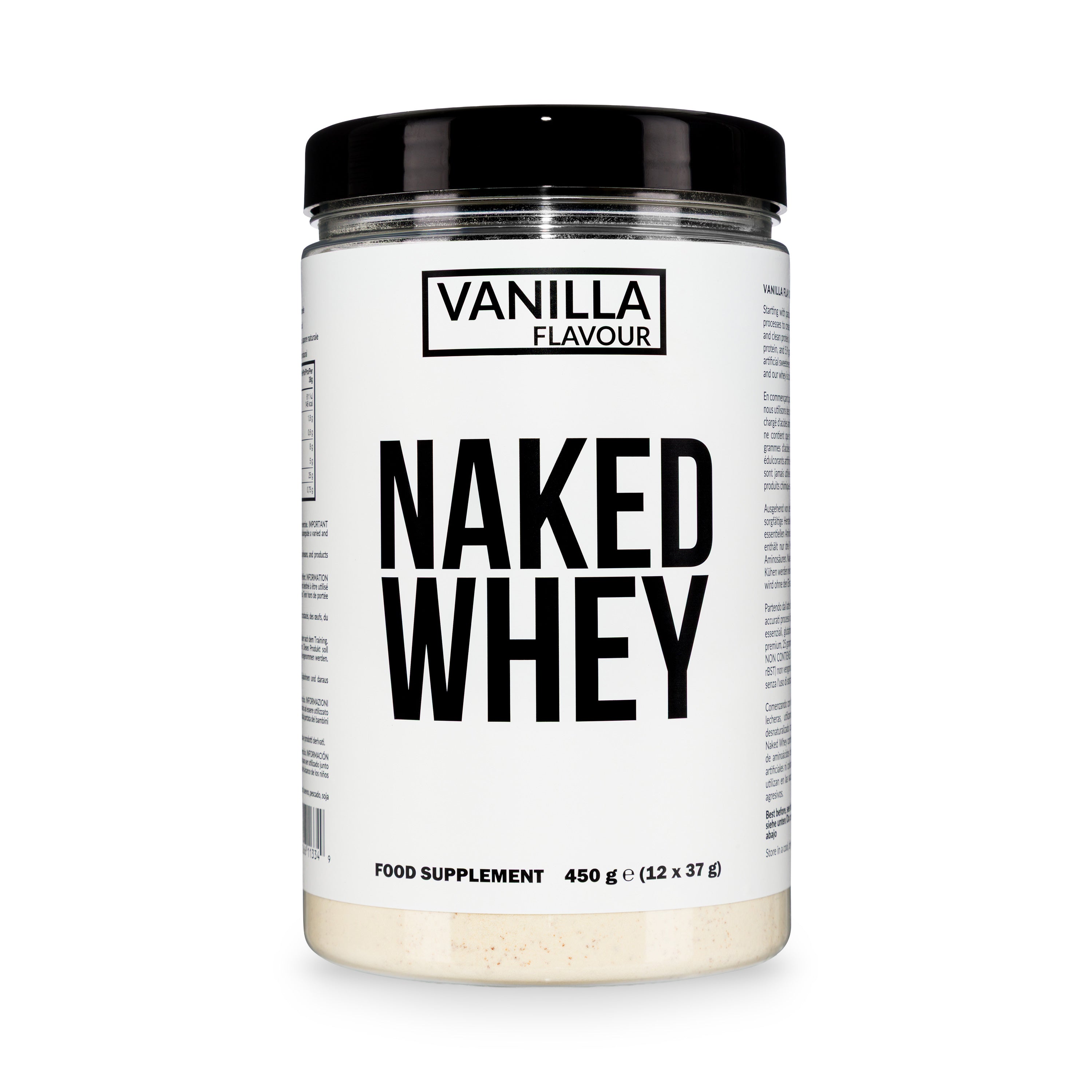 Naked Nutrition Vanilla Whey Protein Powder | Naked Vanilla Whey - 450g