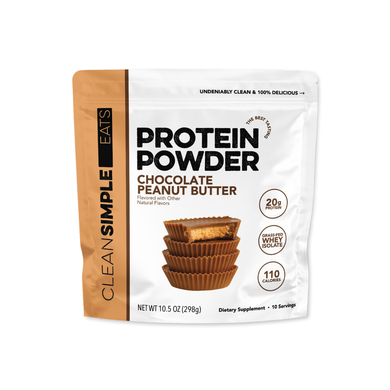 Clean Simple Eats Chocolate Peanut Butter Protein Powder 10 Serving