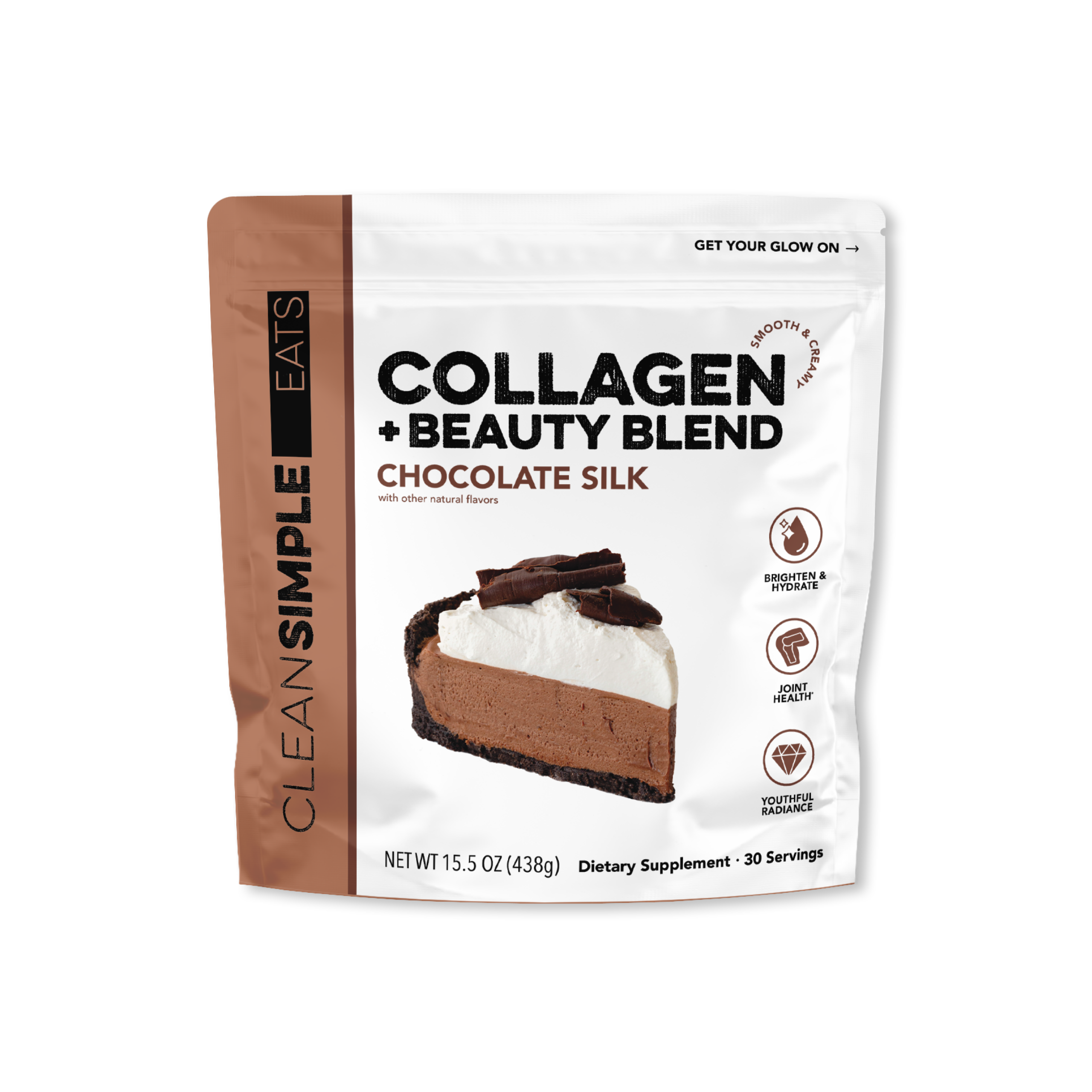 Clean Simple Eats Collagen Peptides Chocolate Silk